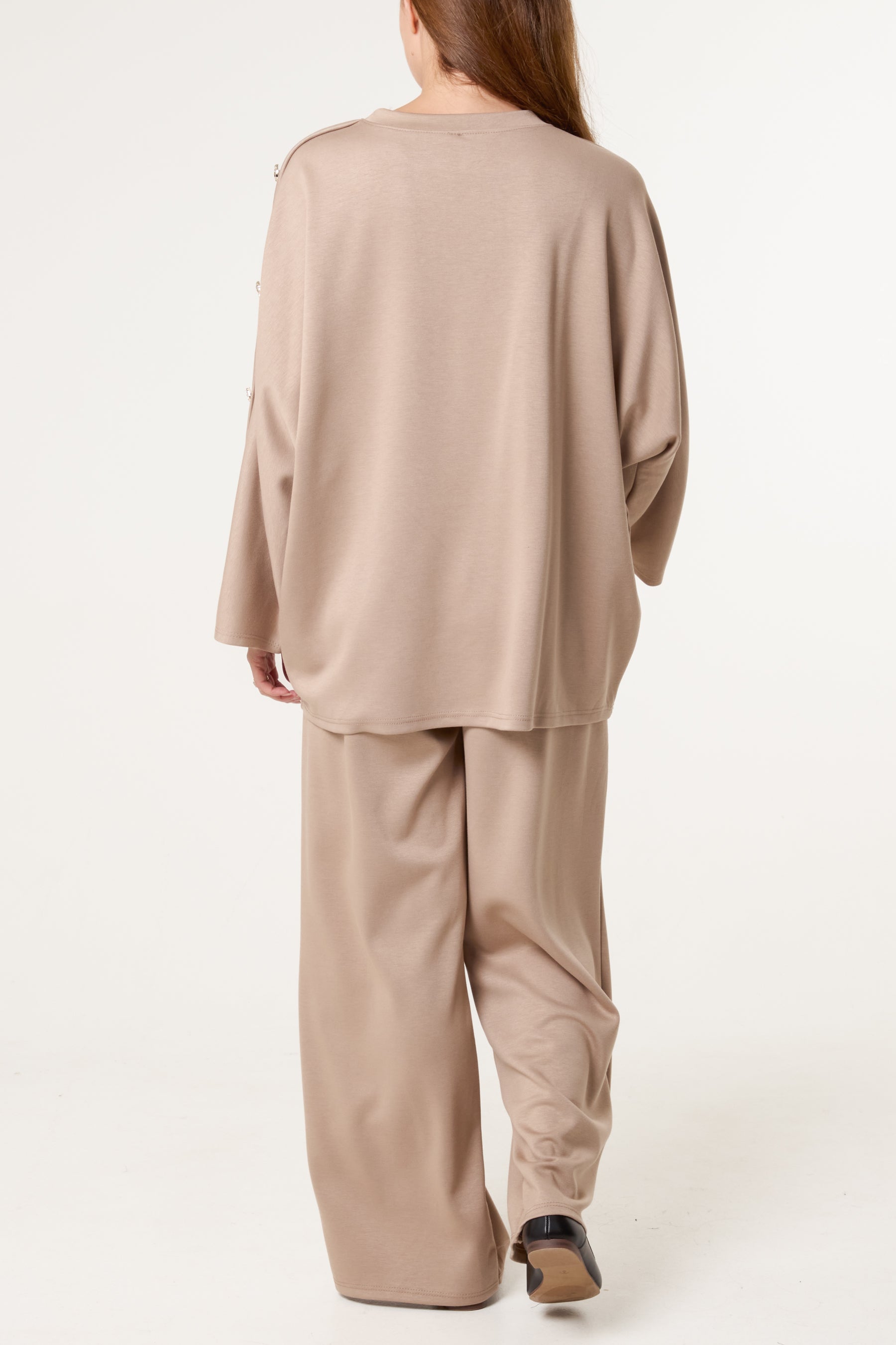 Gold Button Soft Touch Tracksuit