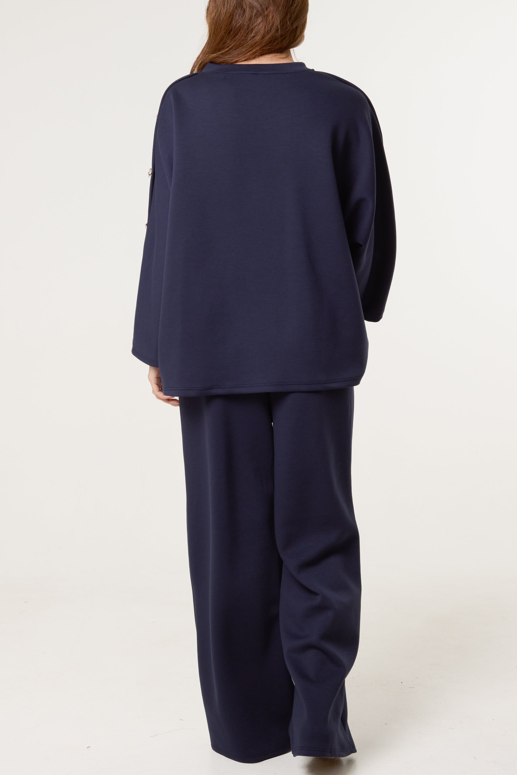 Gold Button Soft Touch Tracksuit