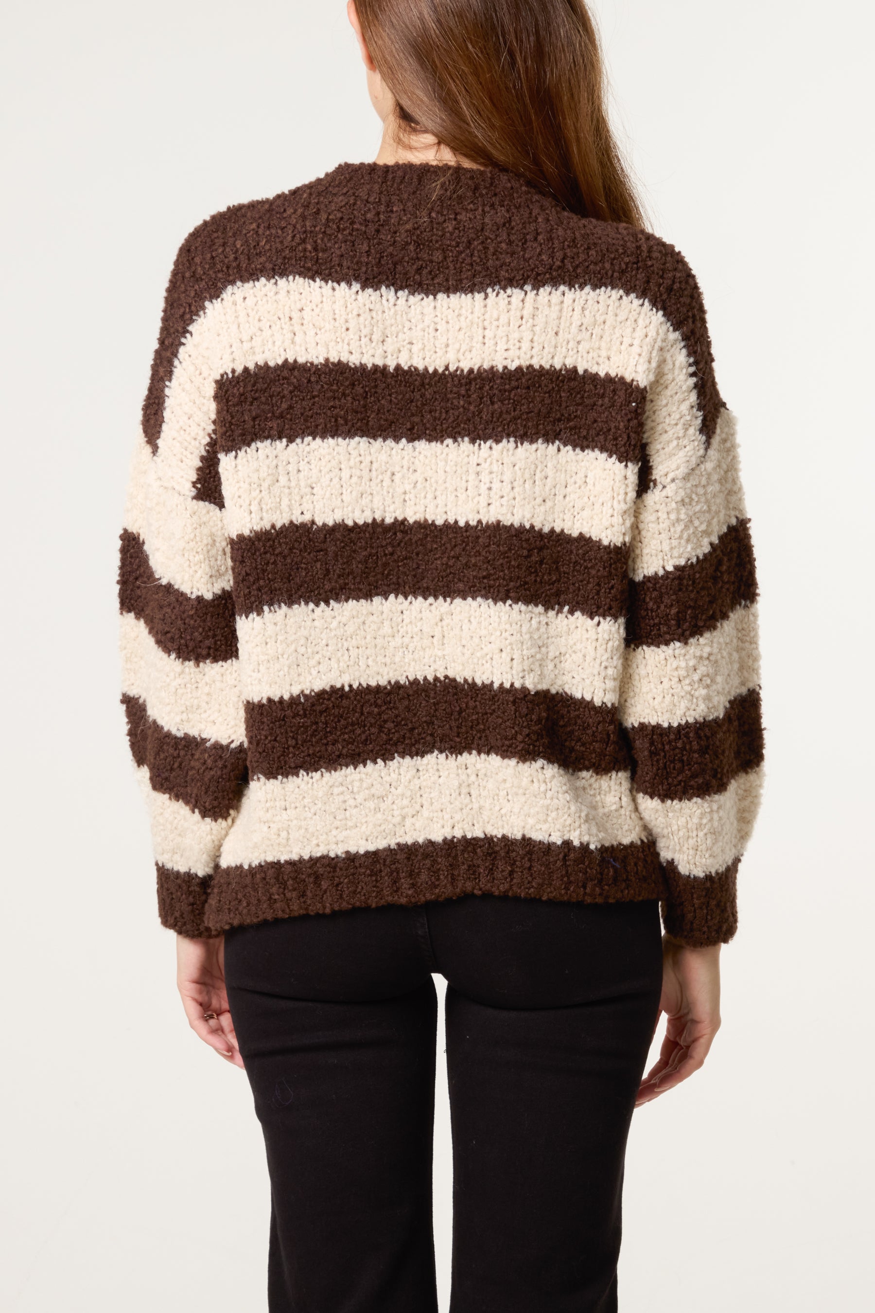 Boucle Striped Wool Blend Jumper