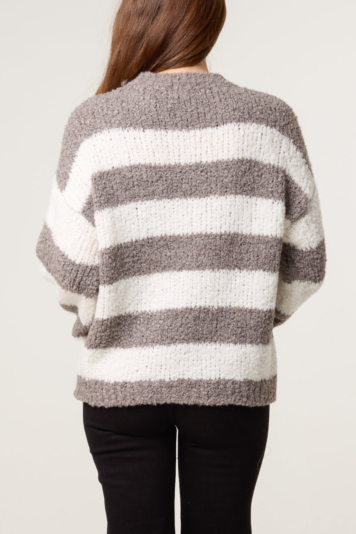 Boucle Striped Wool Blend Jumper