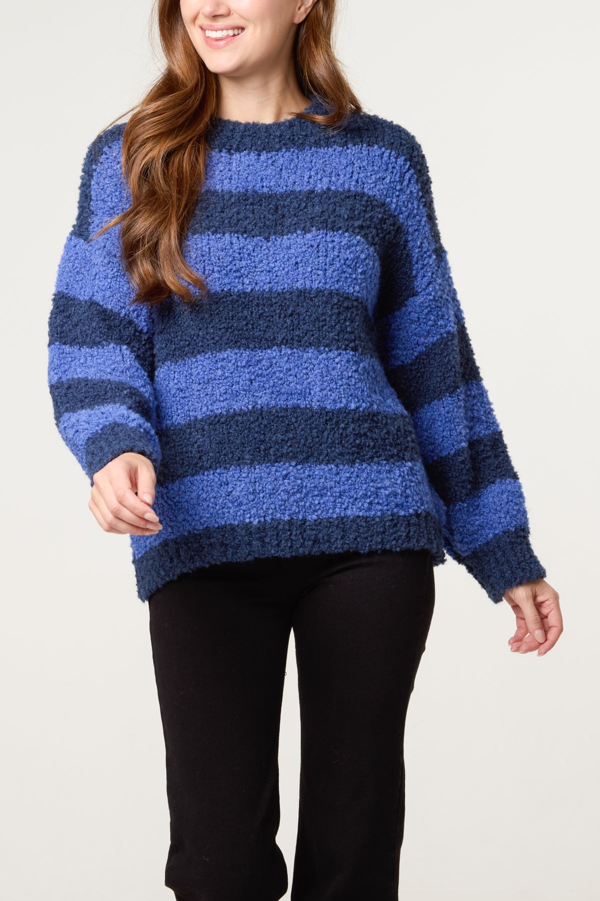 Boucle Striped Wool Blend Jumper