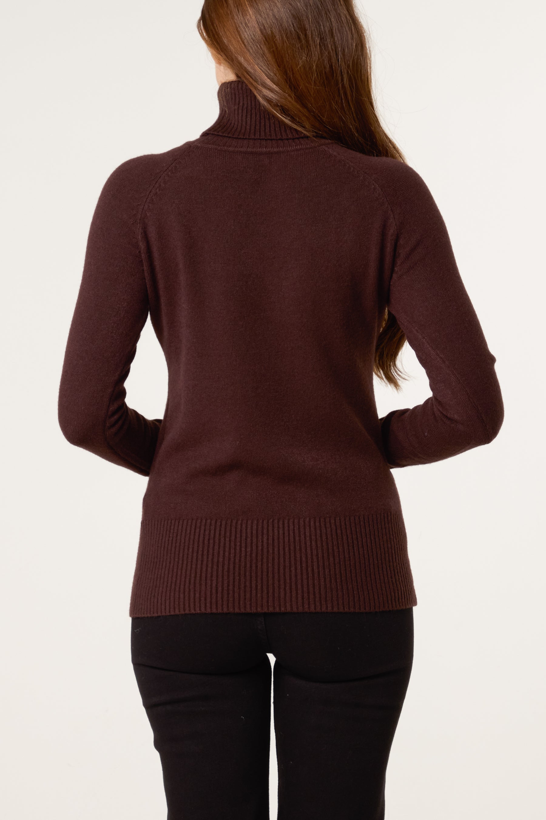 Roll Neck Button Cuff Jumper