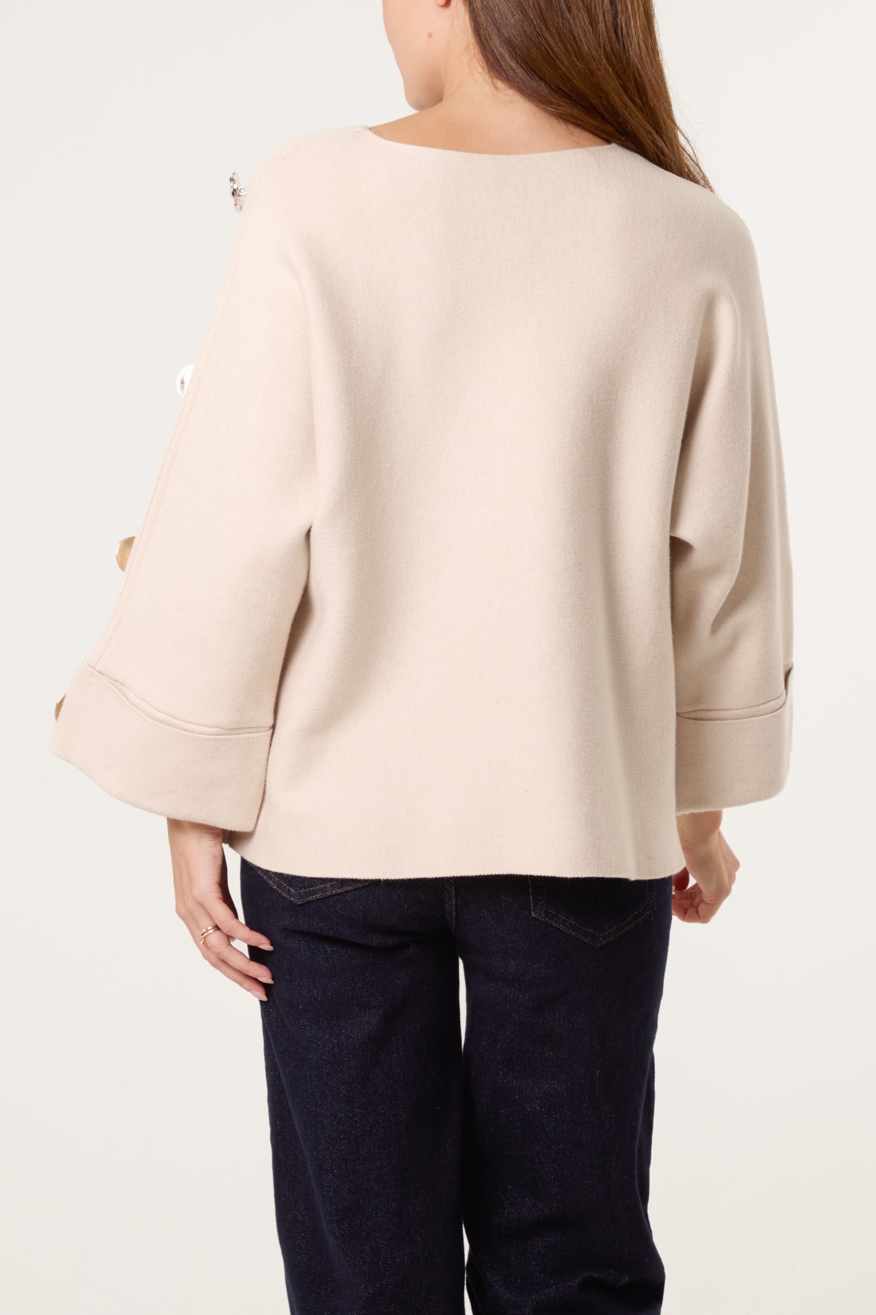 Gold Button Detail Jumper