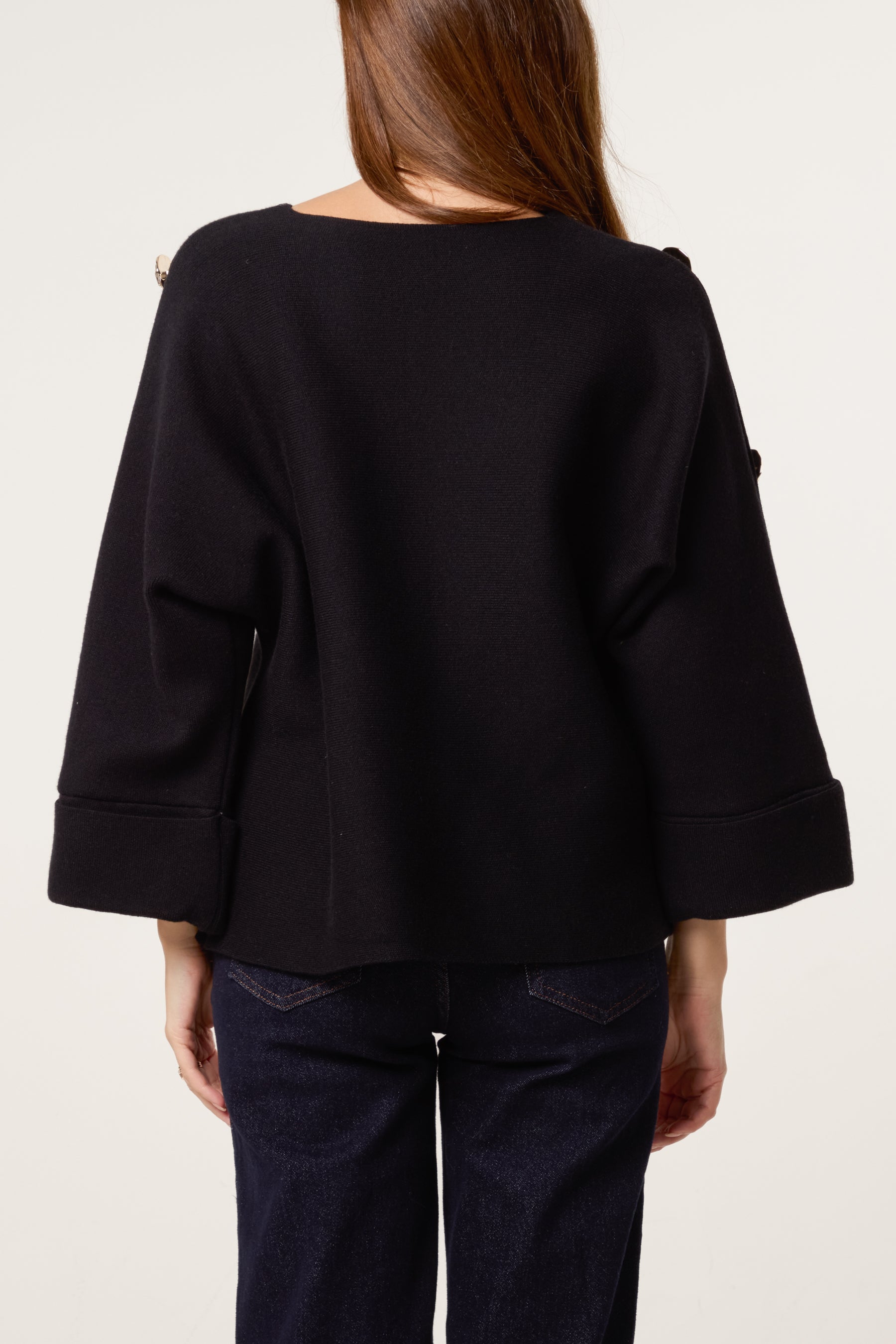 Gold Button Detail Jumper