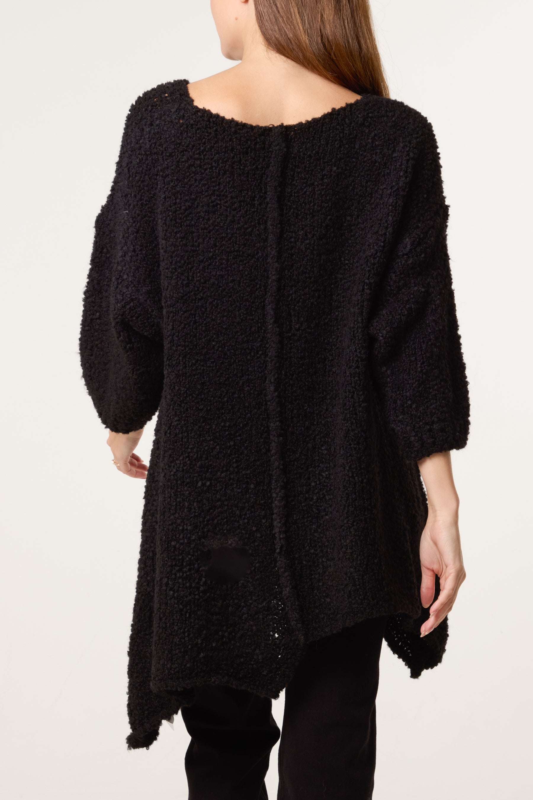 Boucle Asymmetric Hem Jumper