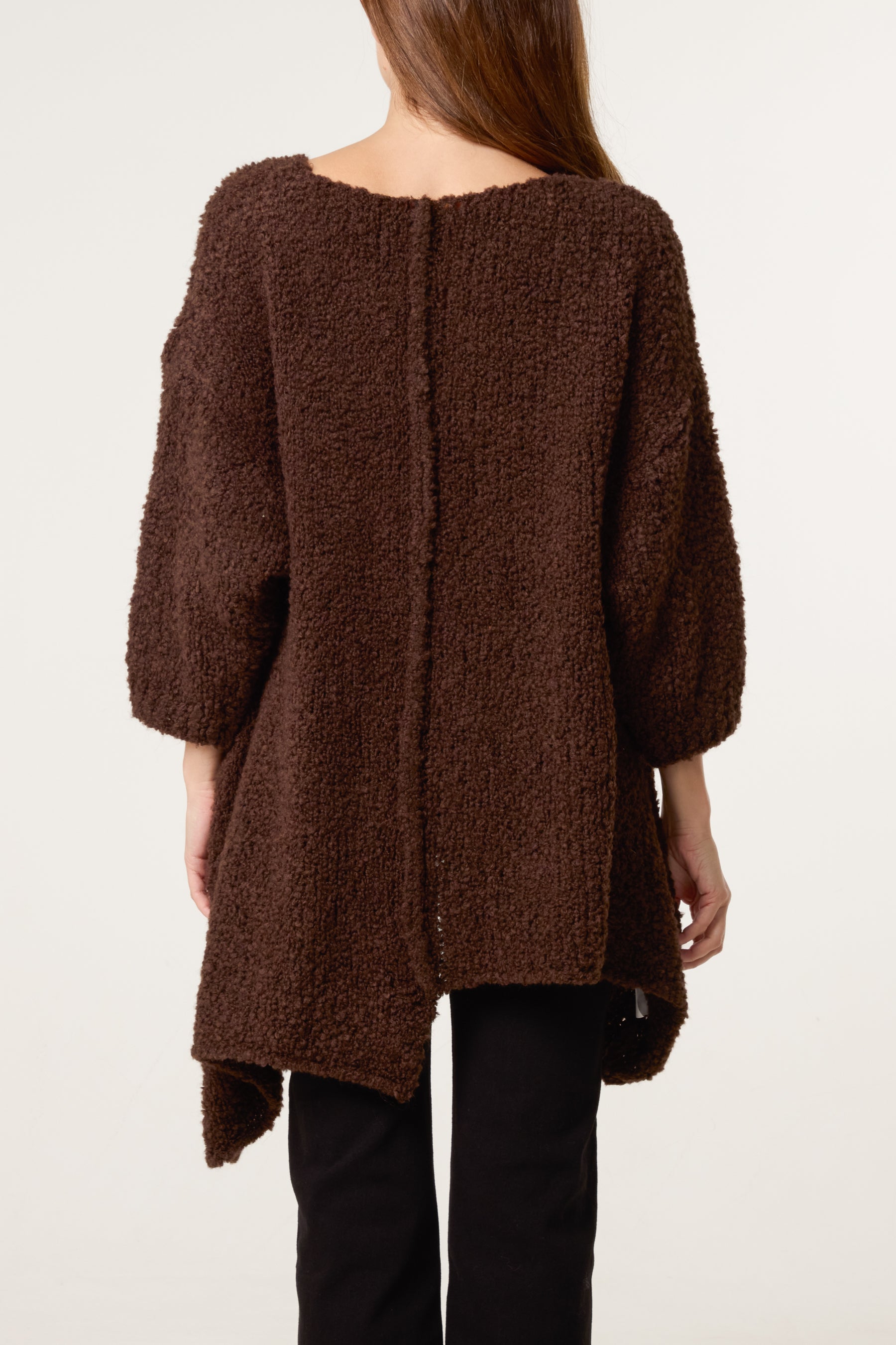 Boucle Asymmetric Hem Jumper