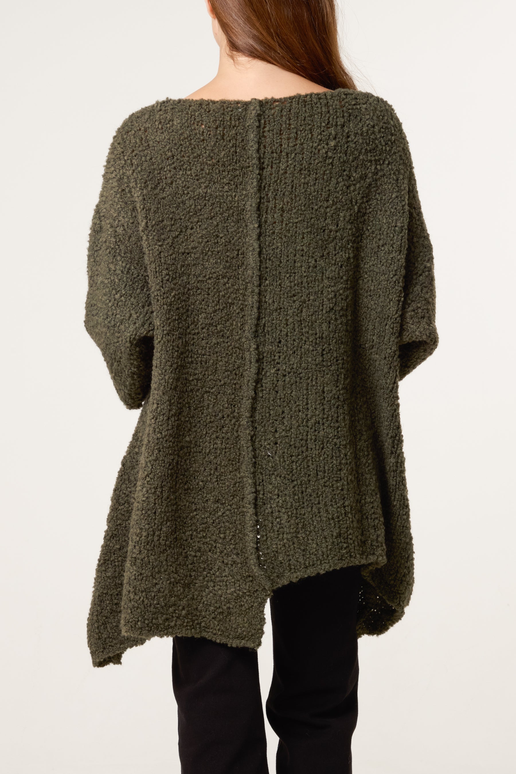 Boucle Asymmetric Hem Jumper