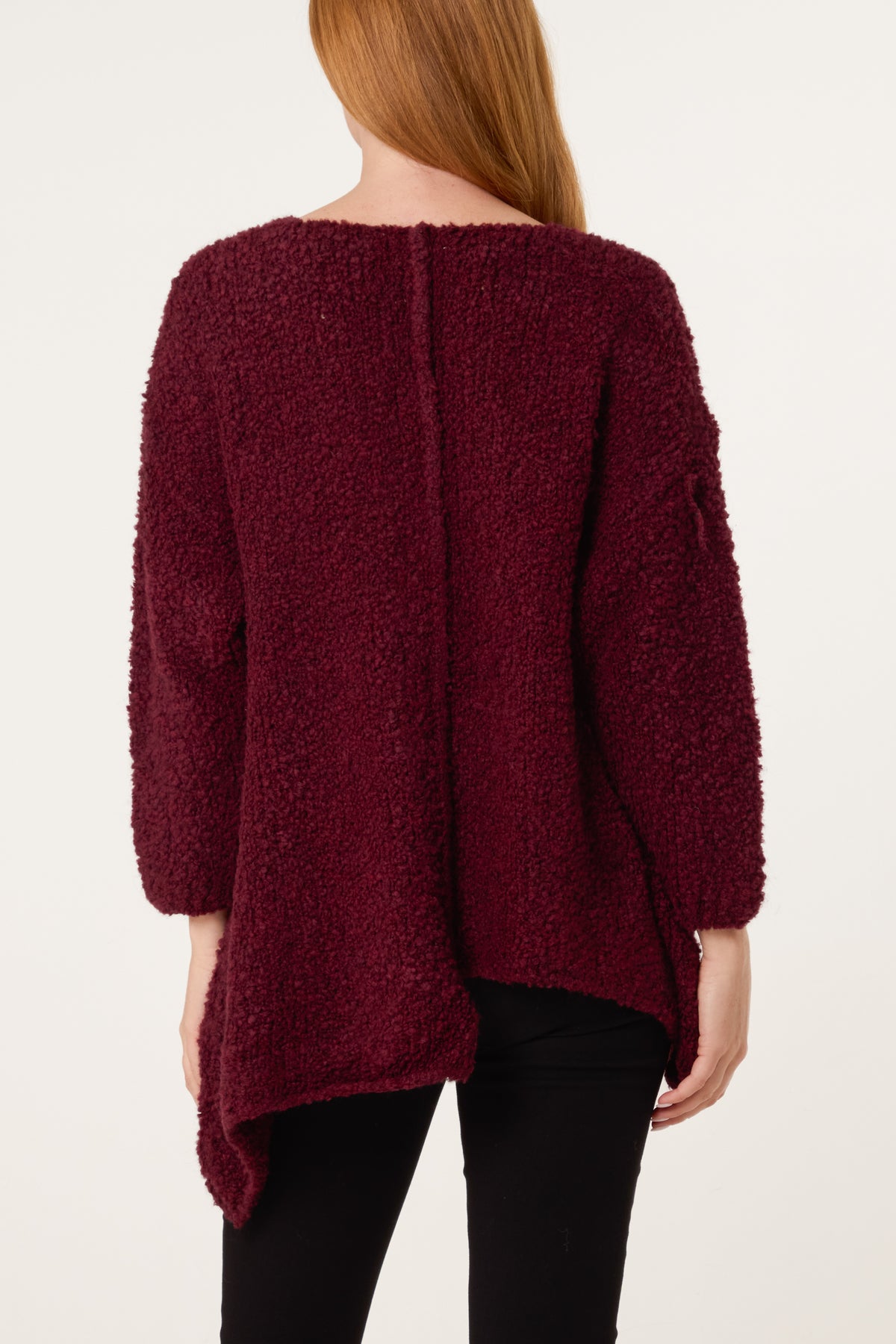 Boucle Asymmetric Hem Jumper