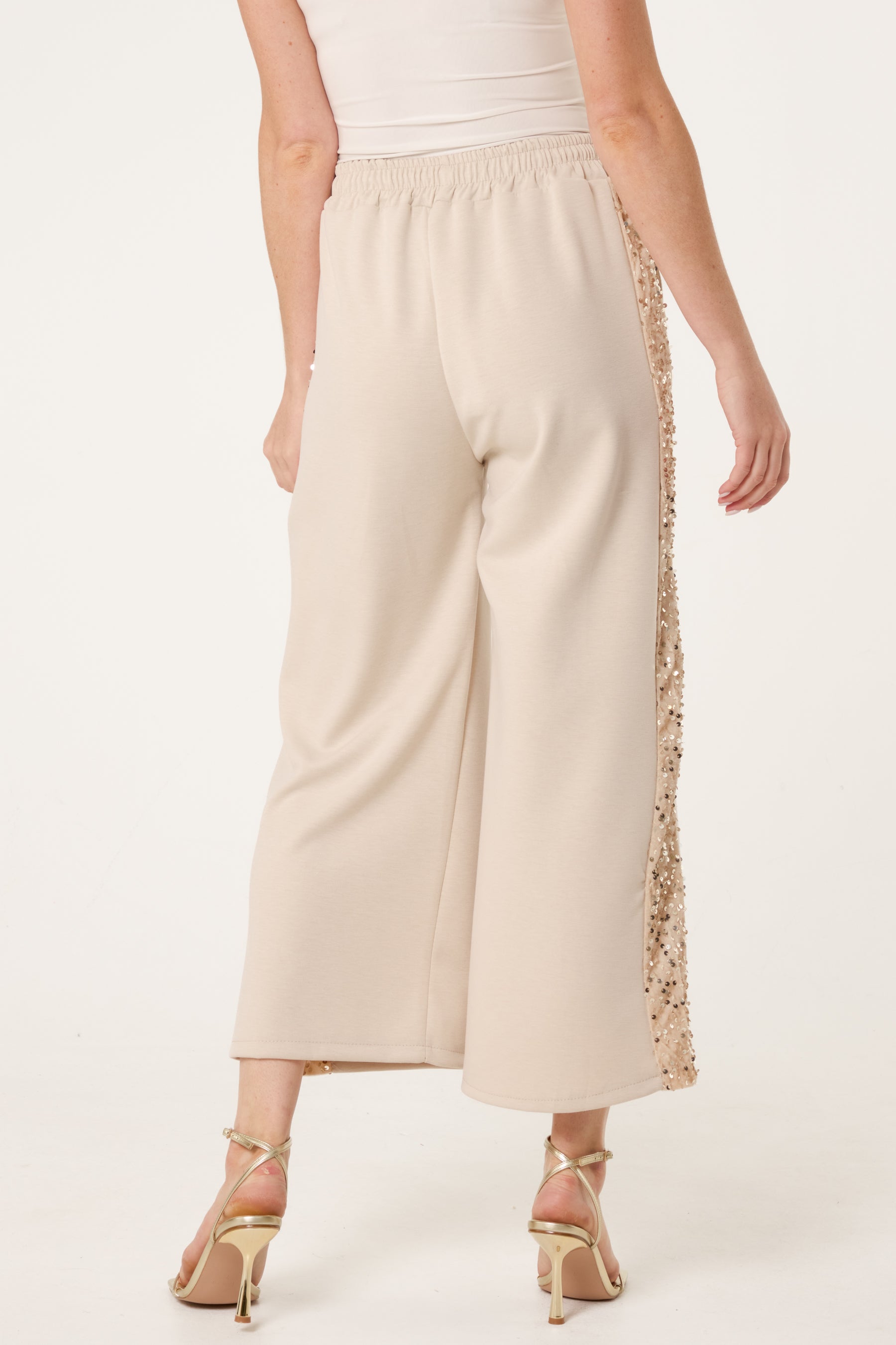 Sequins Velvet Side Detail Joggers