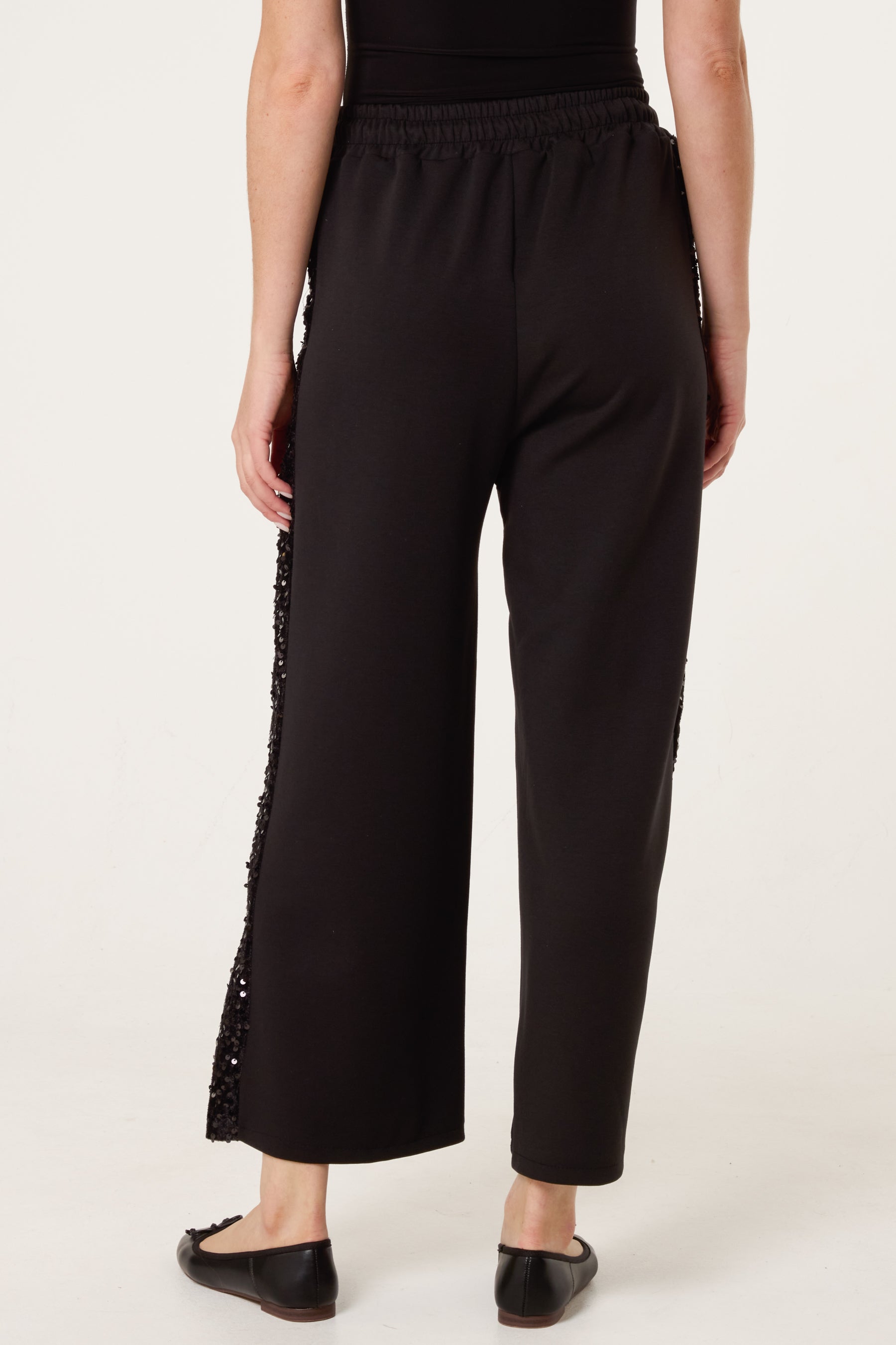 Sequins Velvet Side Detail Joggers