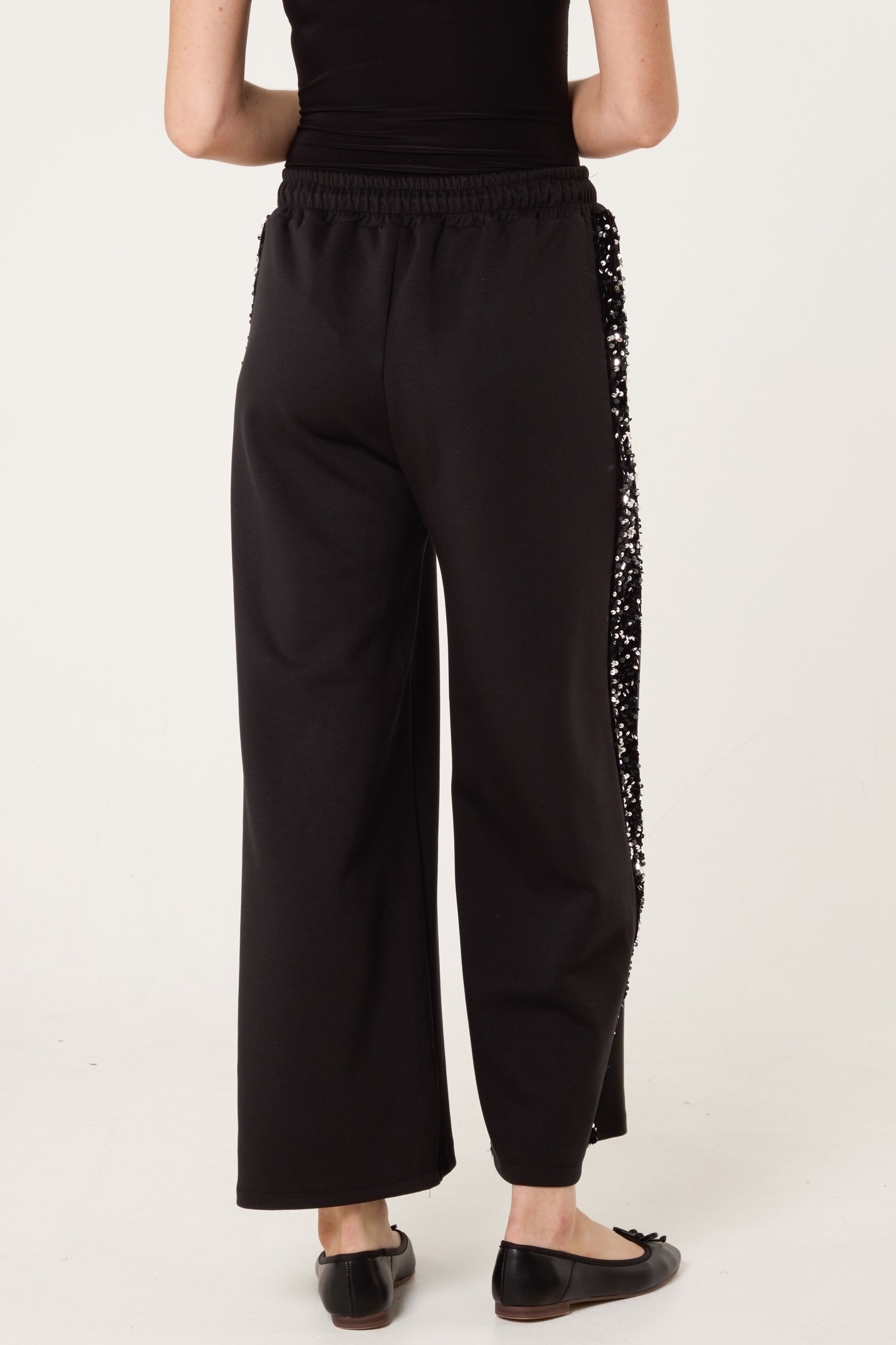 Sequins Velvet Side Detail Joggers
