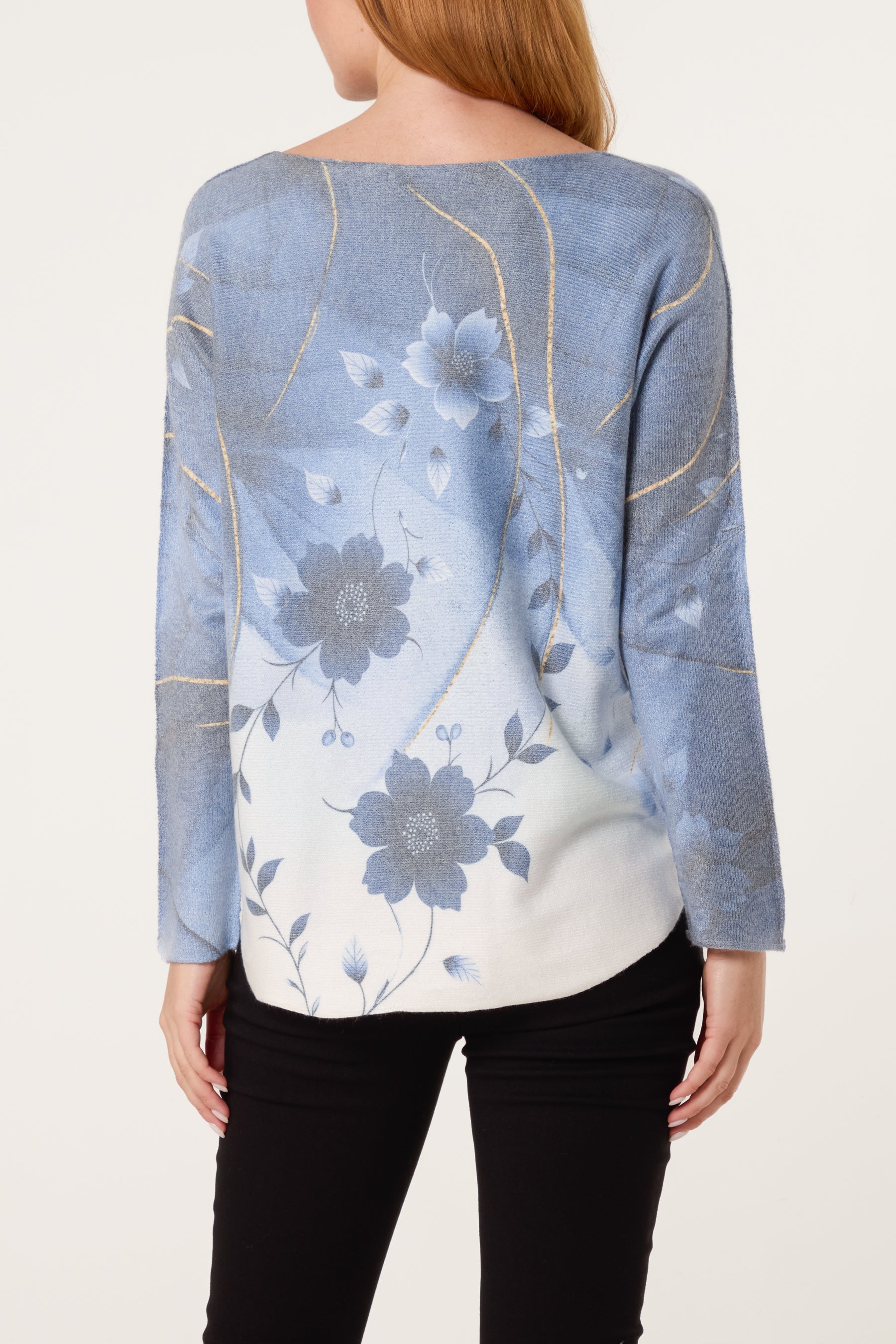 Lotus Flower Fine Knit Jumper