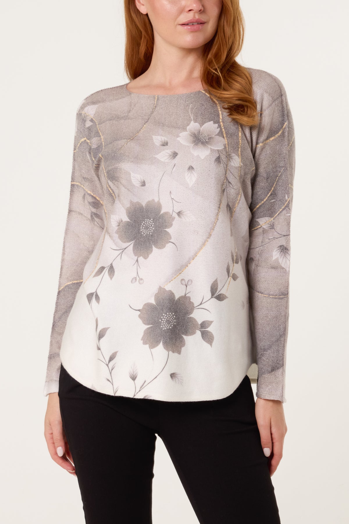 Lotus Flower Fine Knit Jumper