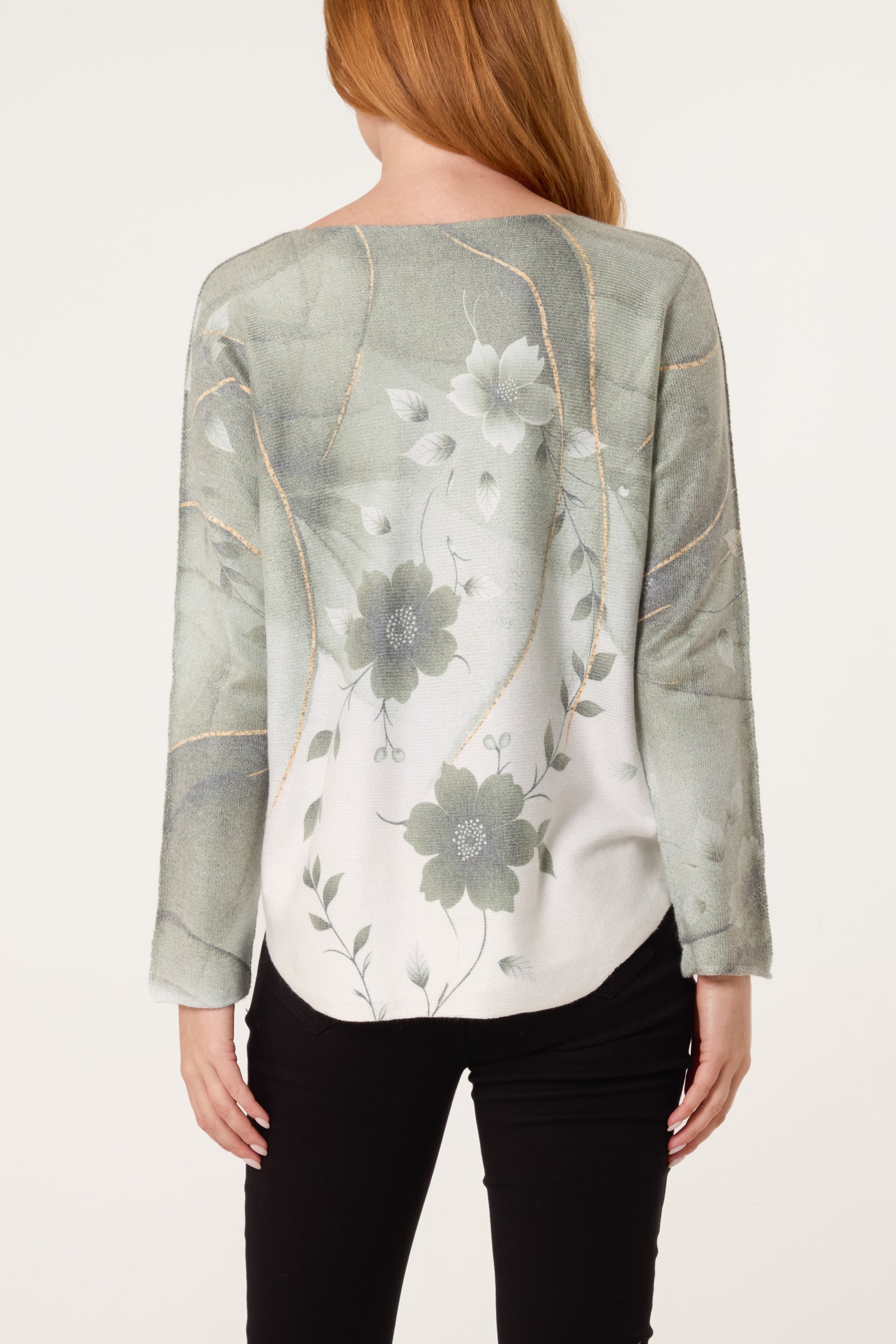Lotus Flower Fine Knit Jumper