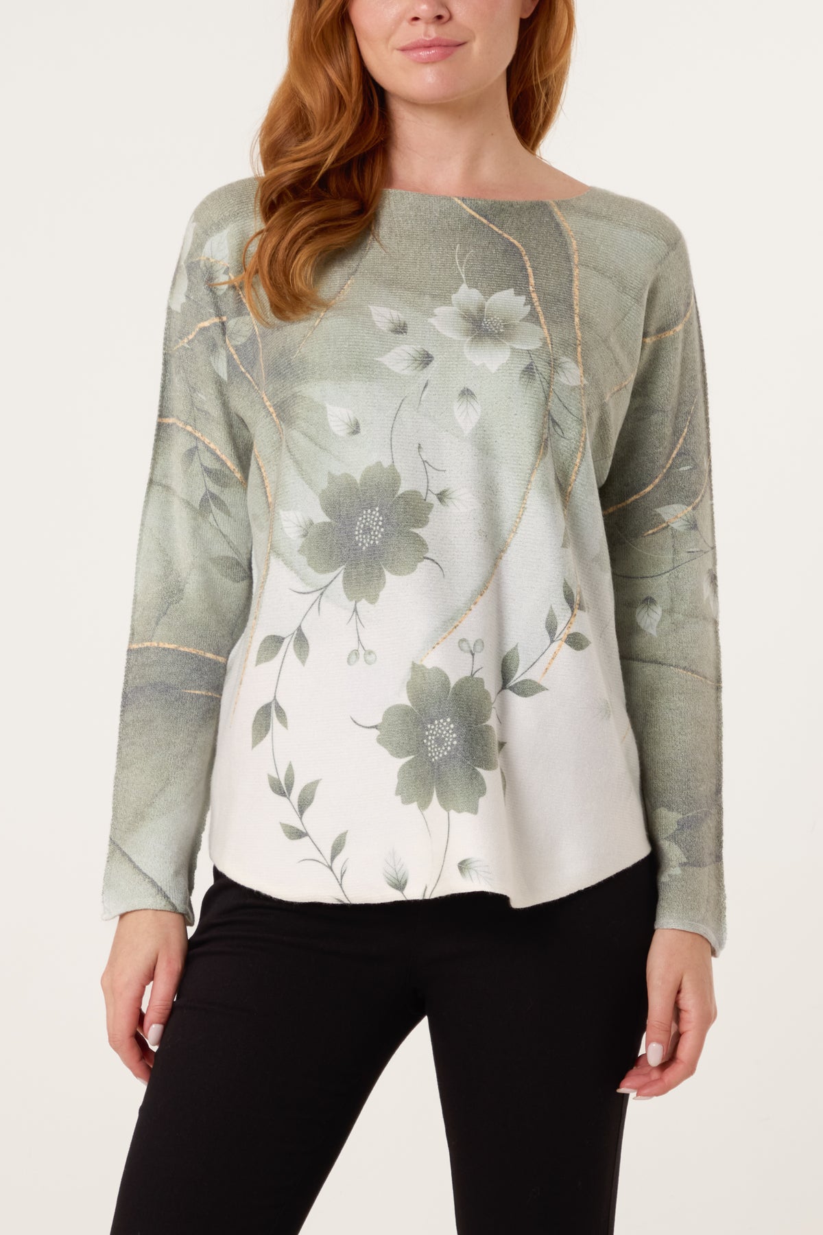 Lotus Flower Fine Knit Jumper