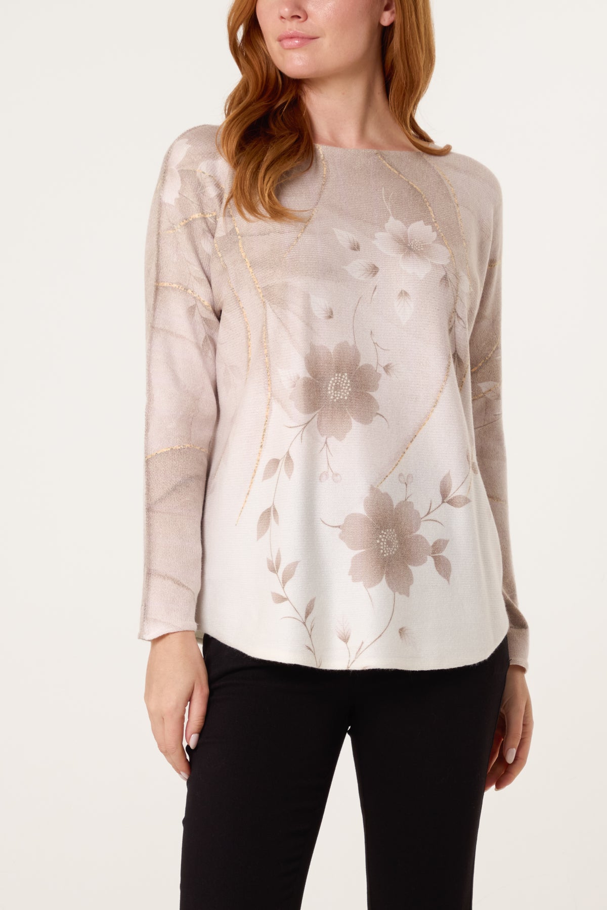 Lotus Flower Fine Knit Jumper