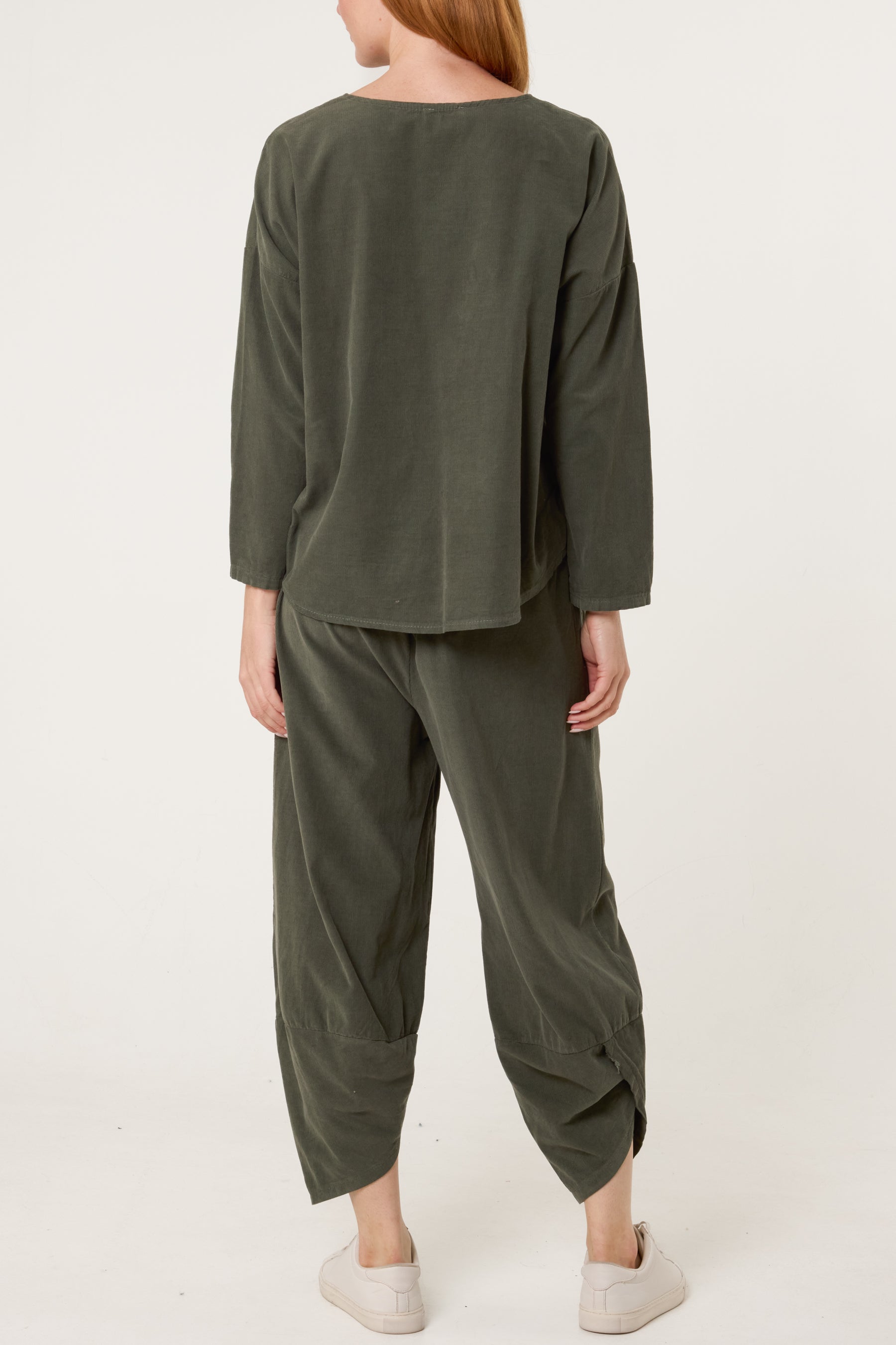 Baby Corduroy Blouse & Trousers Set