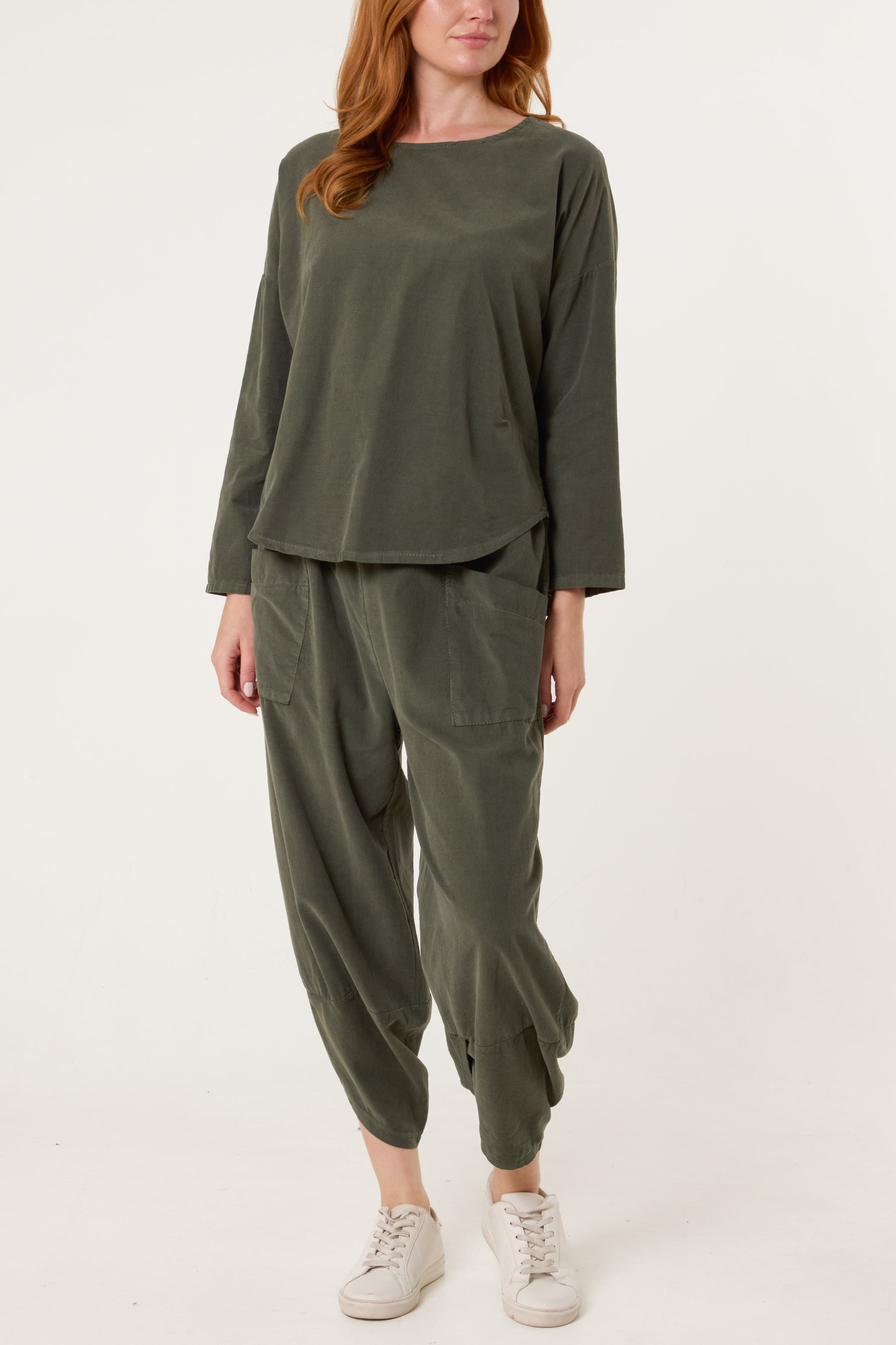 Baby Corduroy Blouse & Trousers Set