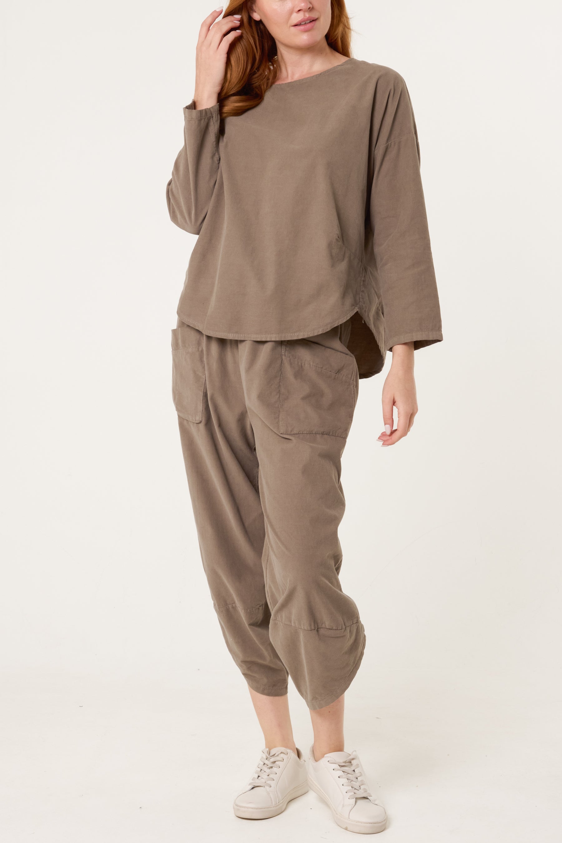 Baby Corduroy Blouse & Trousers Set
