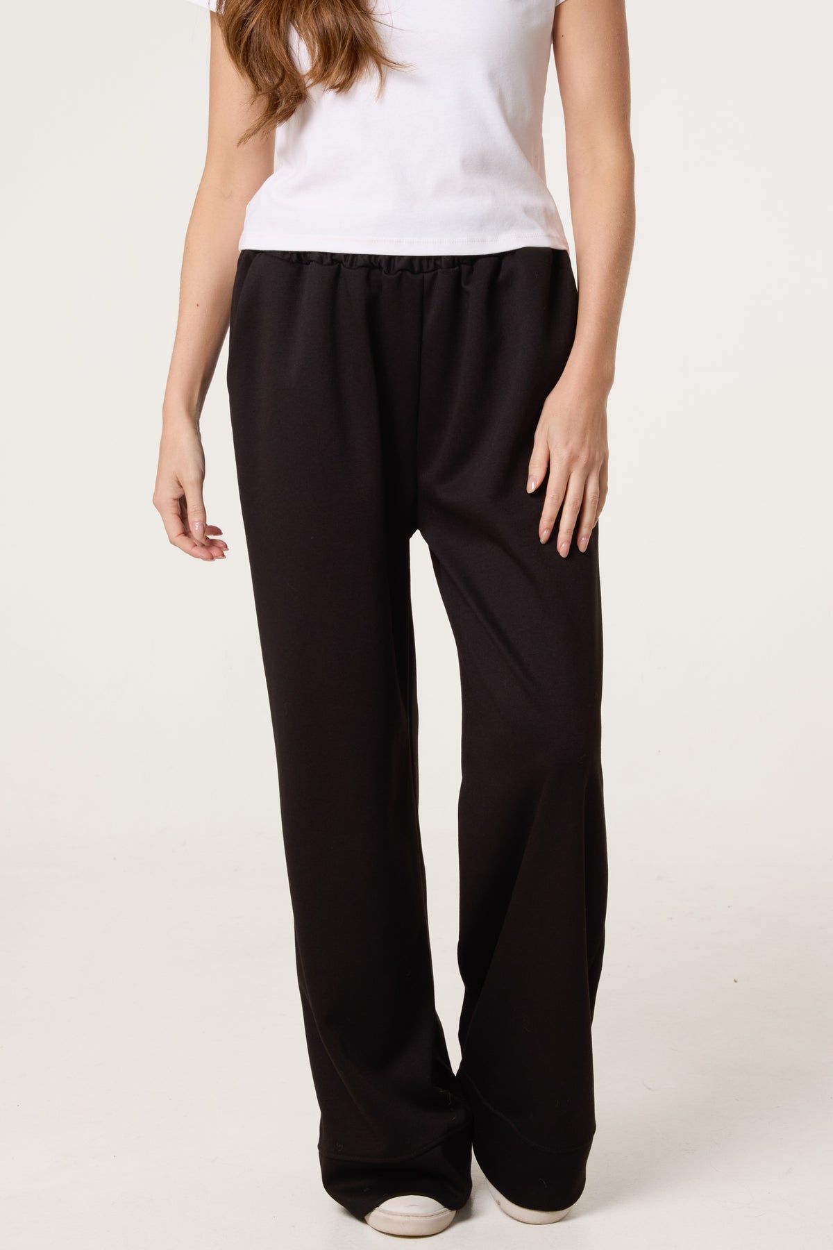 Wide Leg Soft Touch Trousers