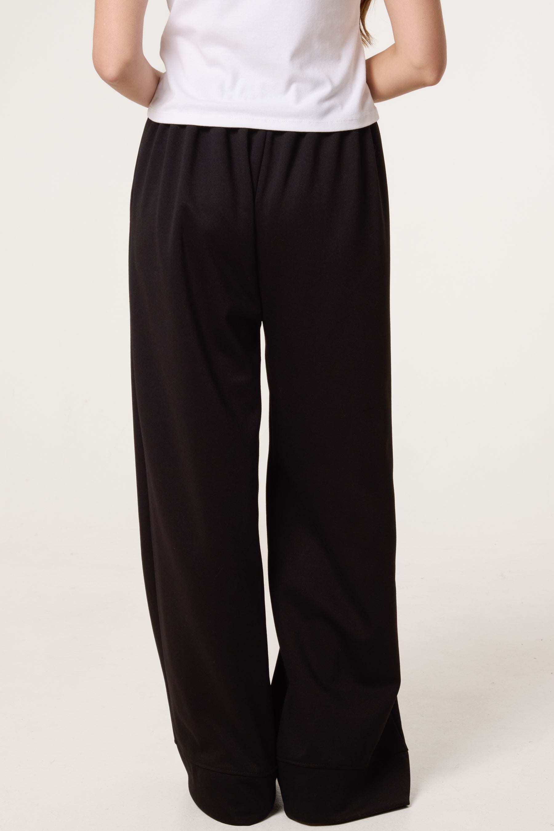Wide Leg Soft Touch Trousers