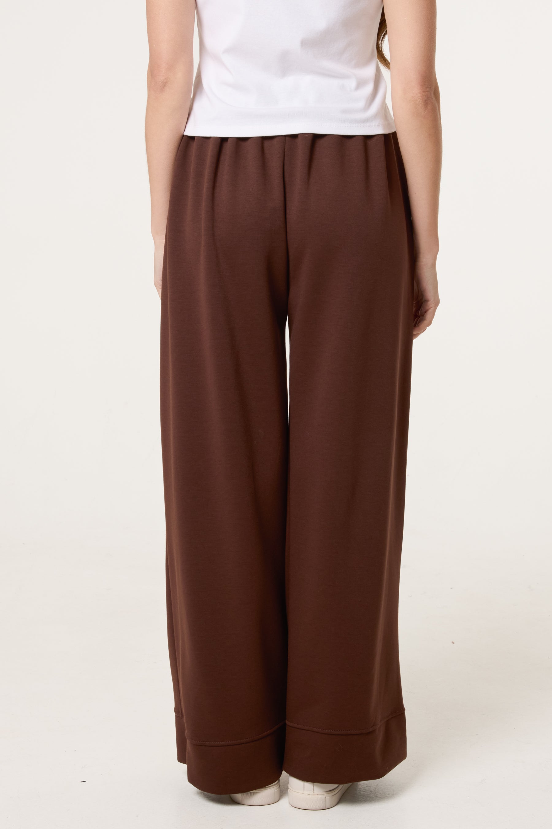 Wide Leg Soft Touch Trousers