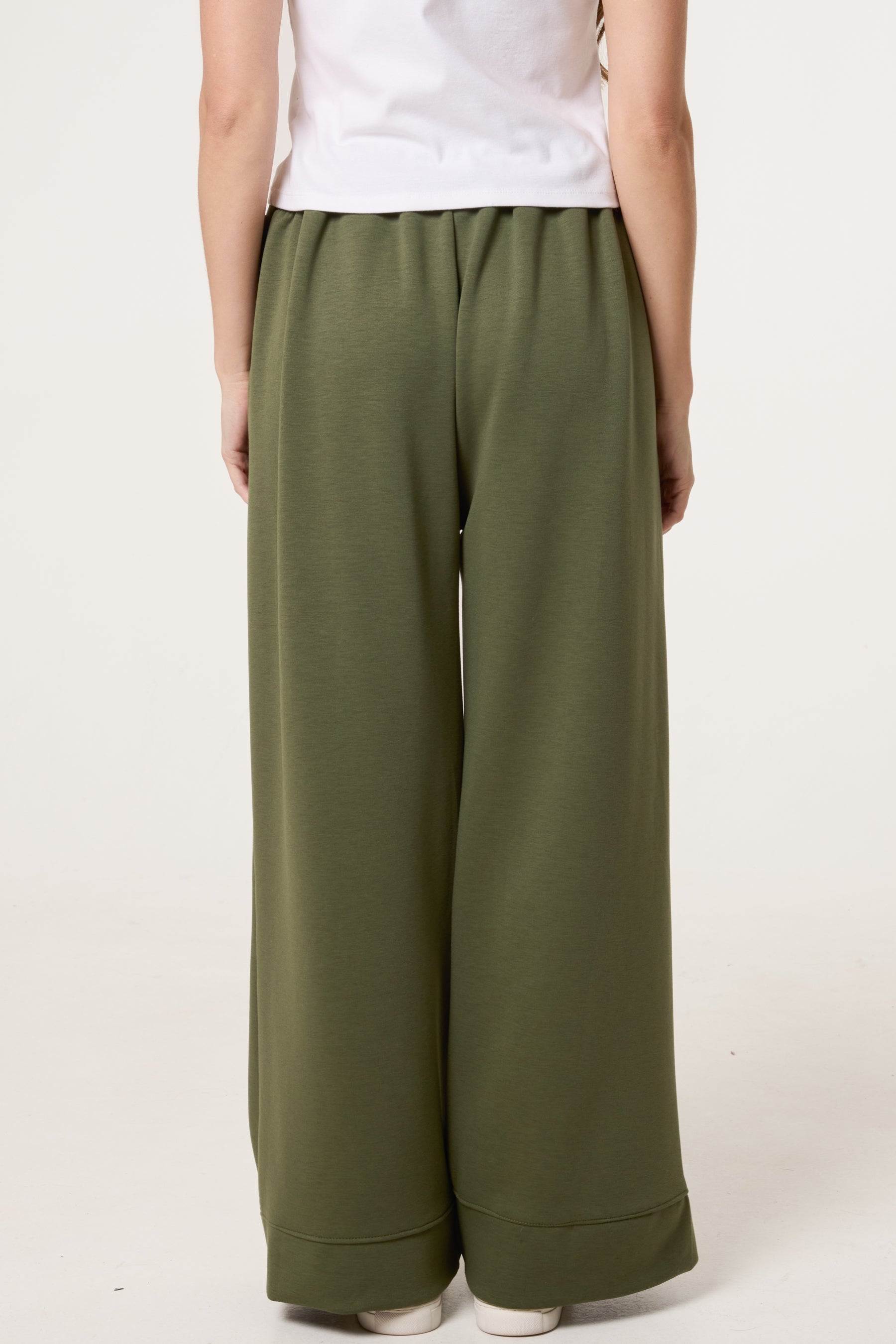 Wide Leg Soft Touch Trousers