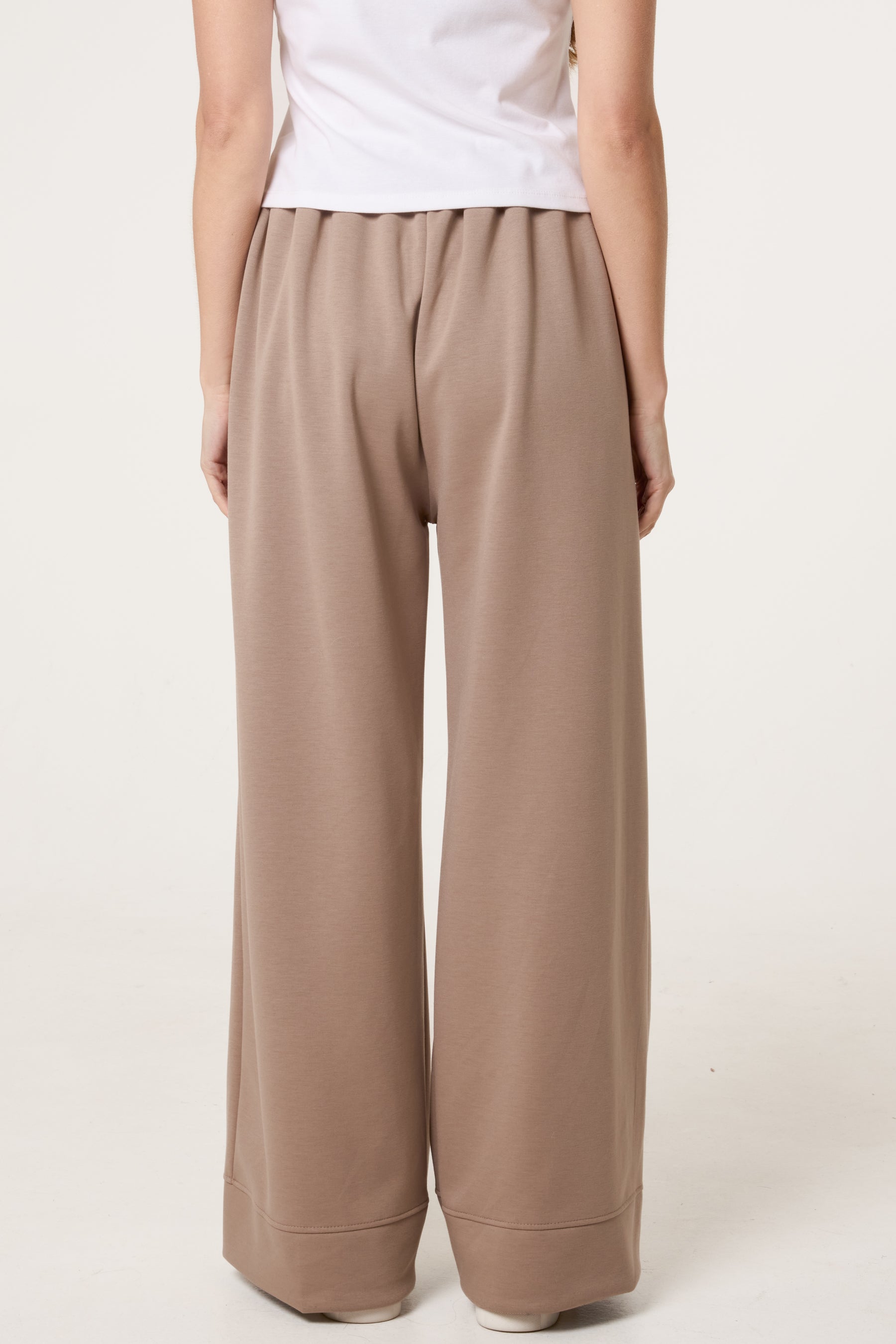 Wide Leg Soft Touch Trousers