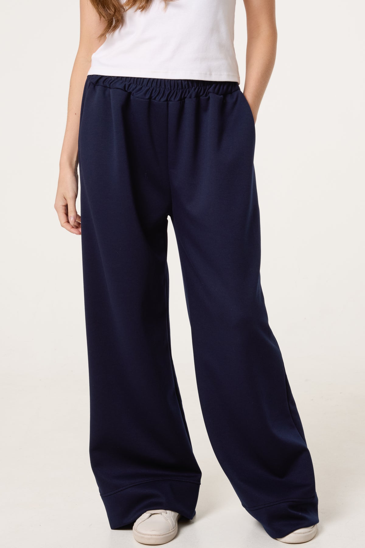Wide Leg Soft Touch Trousers