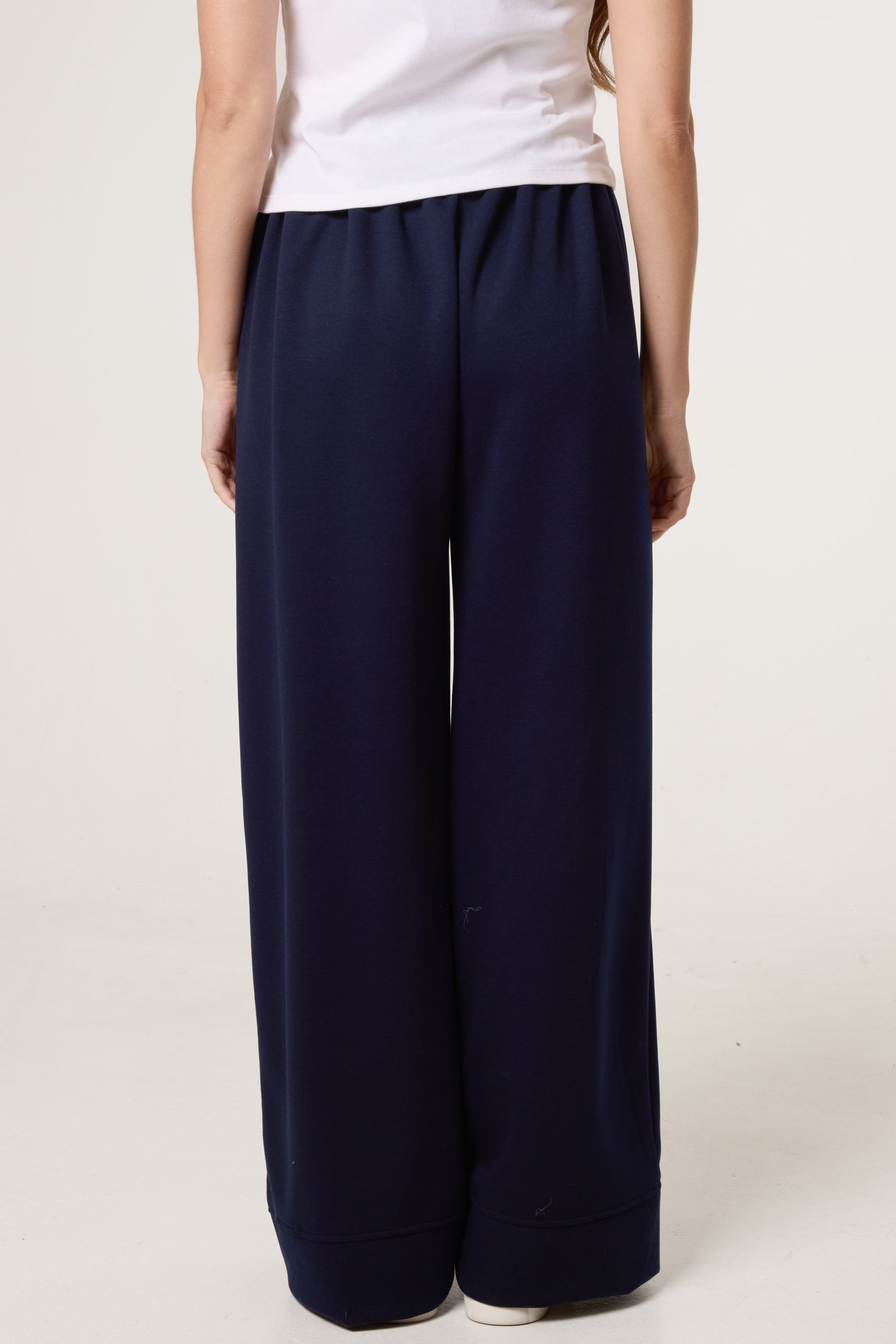Wide Leg Soft Touch Trousers