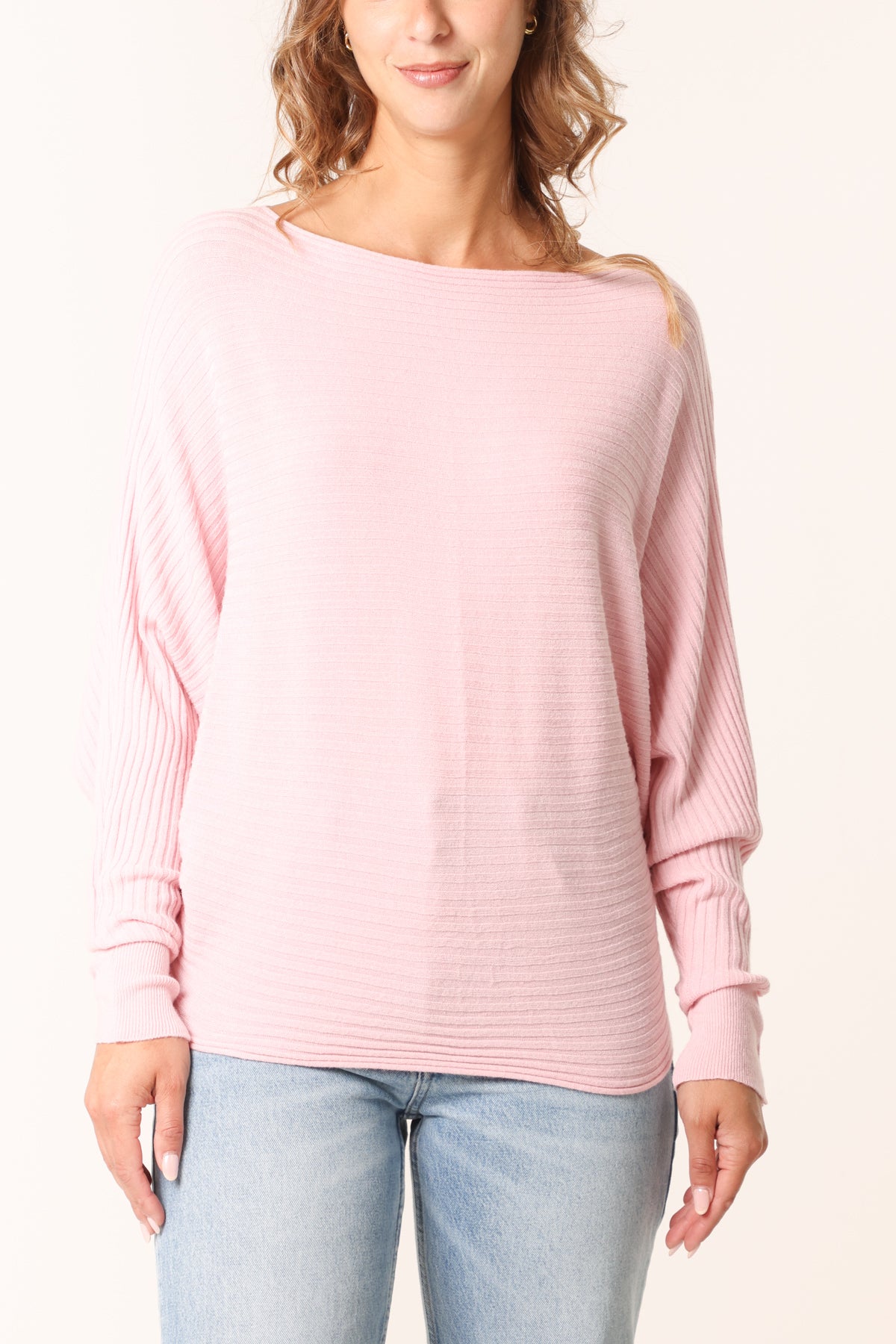 Batwing Ribbed Jumper