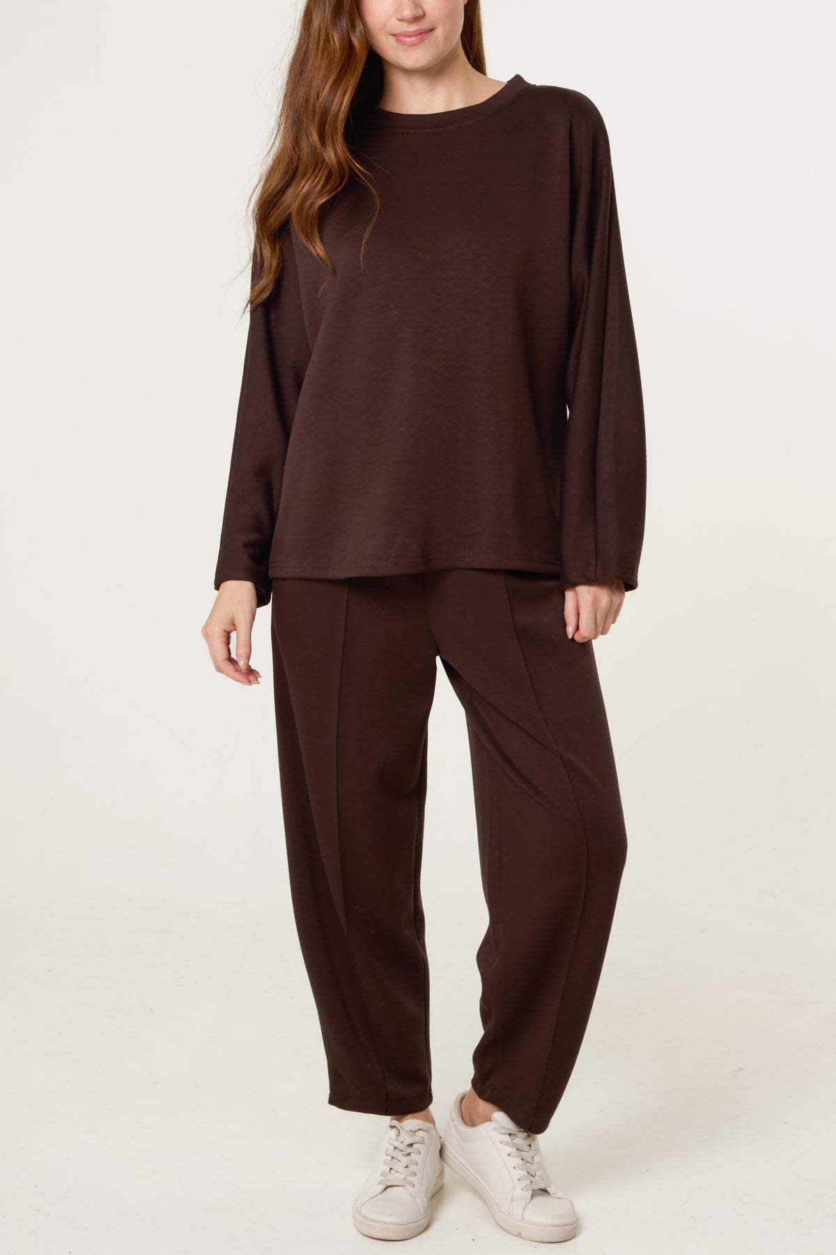 Top & Front Crease Barrel Trousers Set