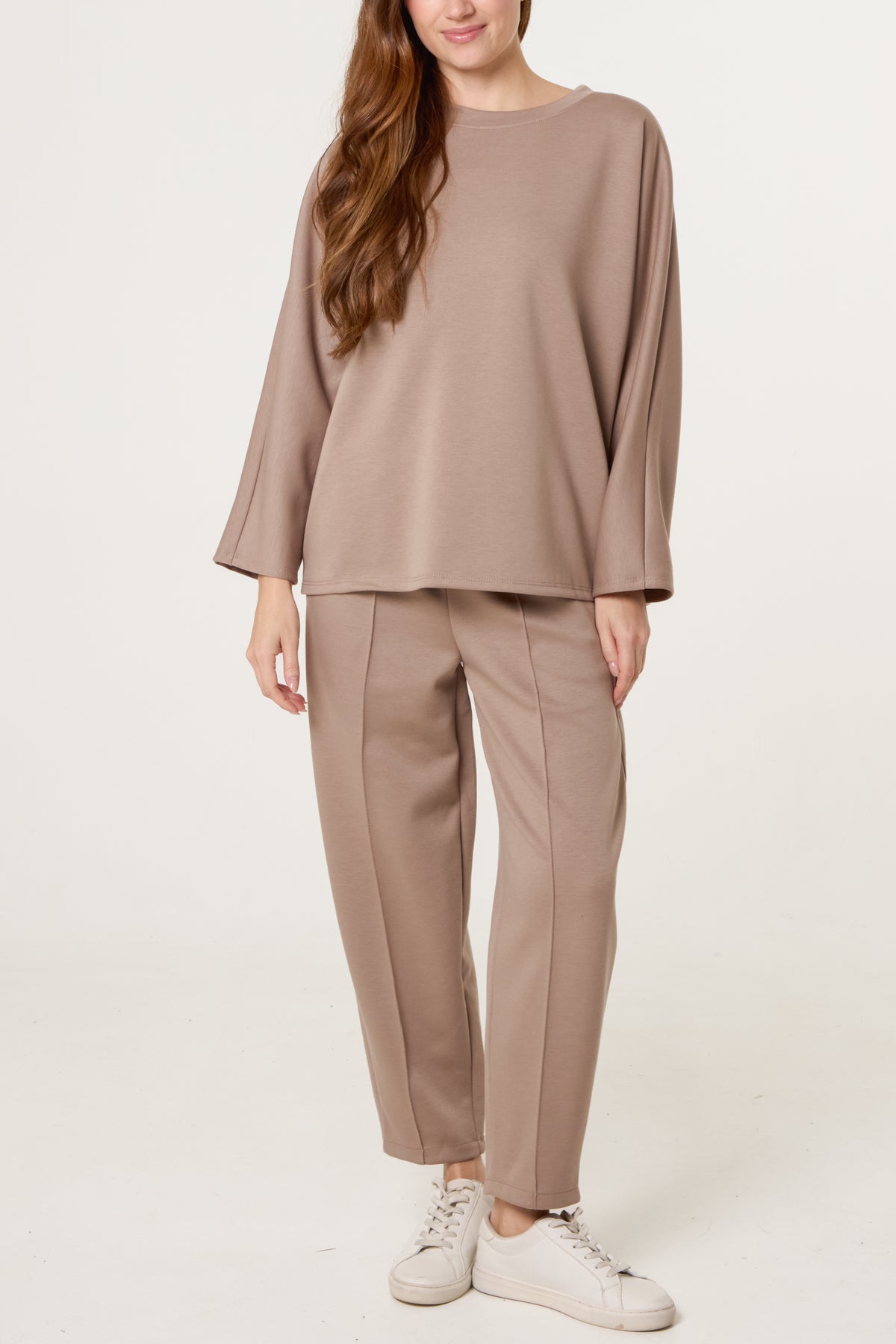 Top & Front Crease Barrel Trousers Set