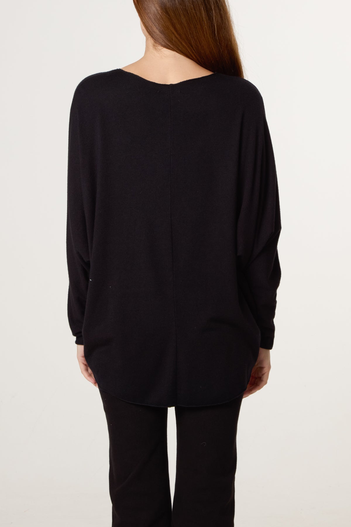 Sequin Champagne Glass Batwing Jumper