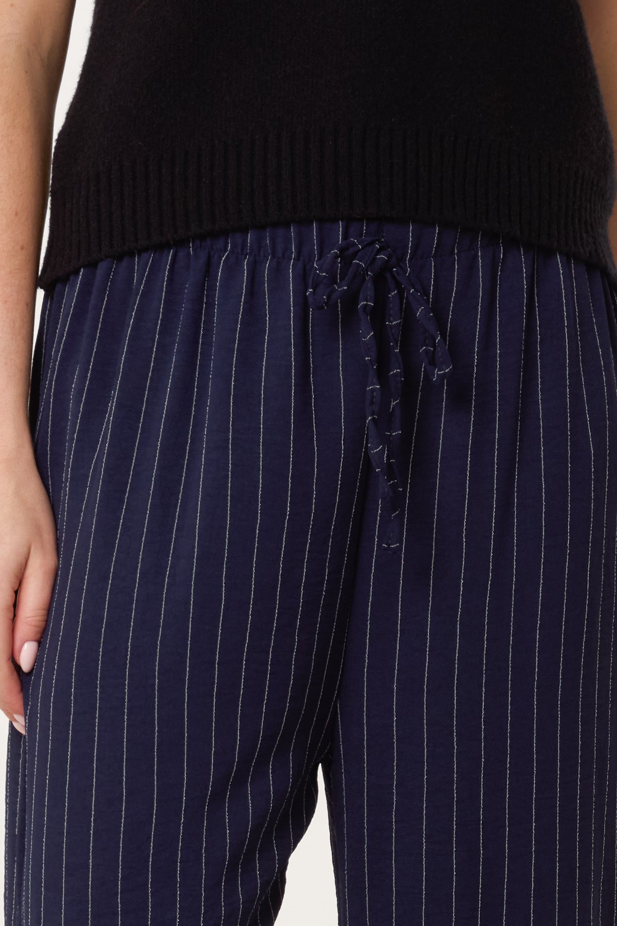 Striped Wide Leg Trousers