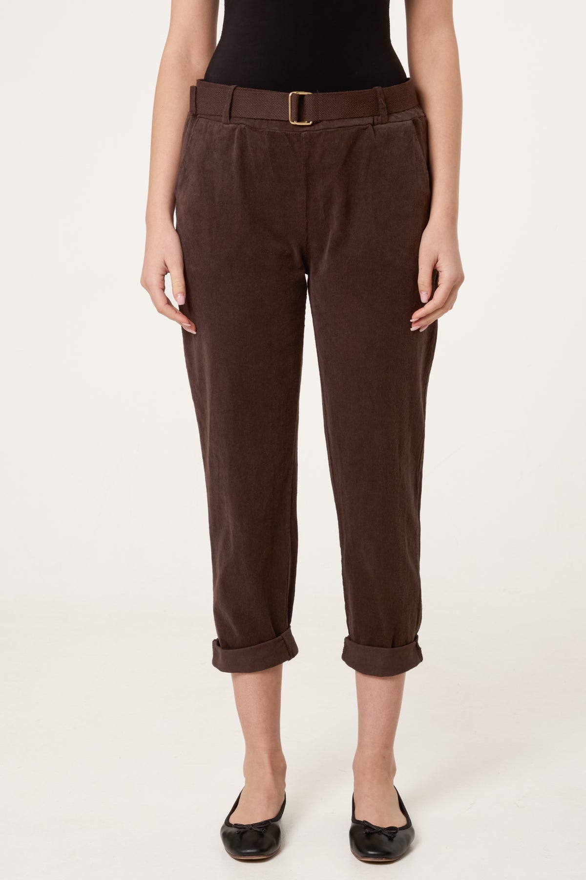 Belted Baby Corduroy Trousers