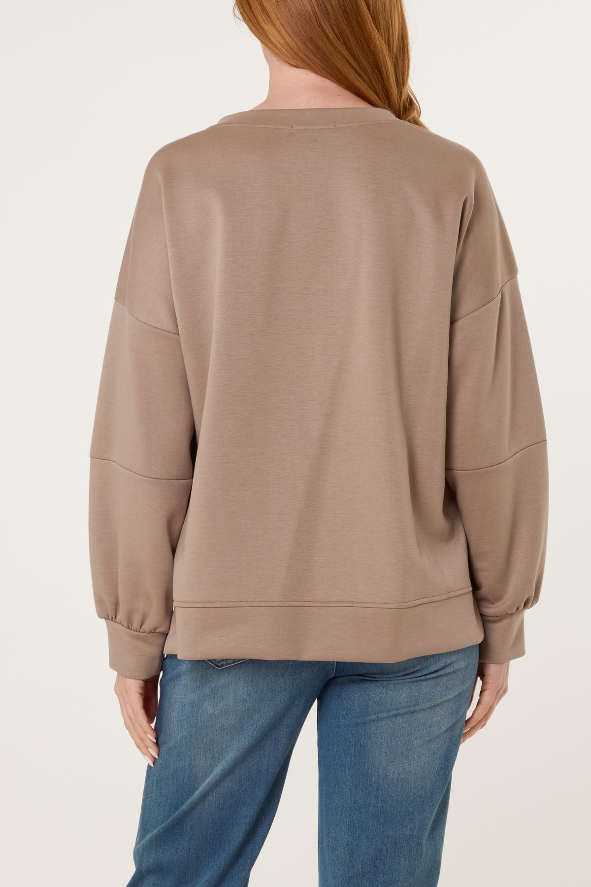 Flocking "Amore" High Low Sweatshirt