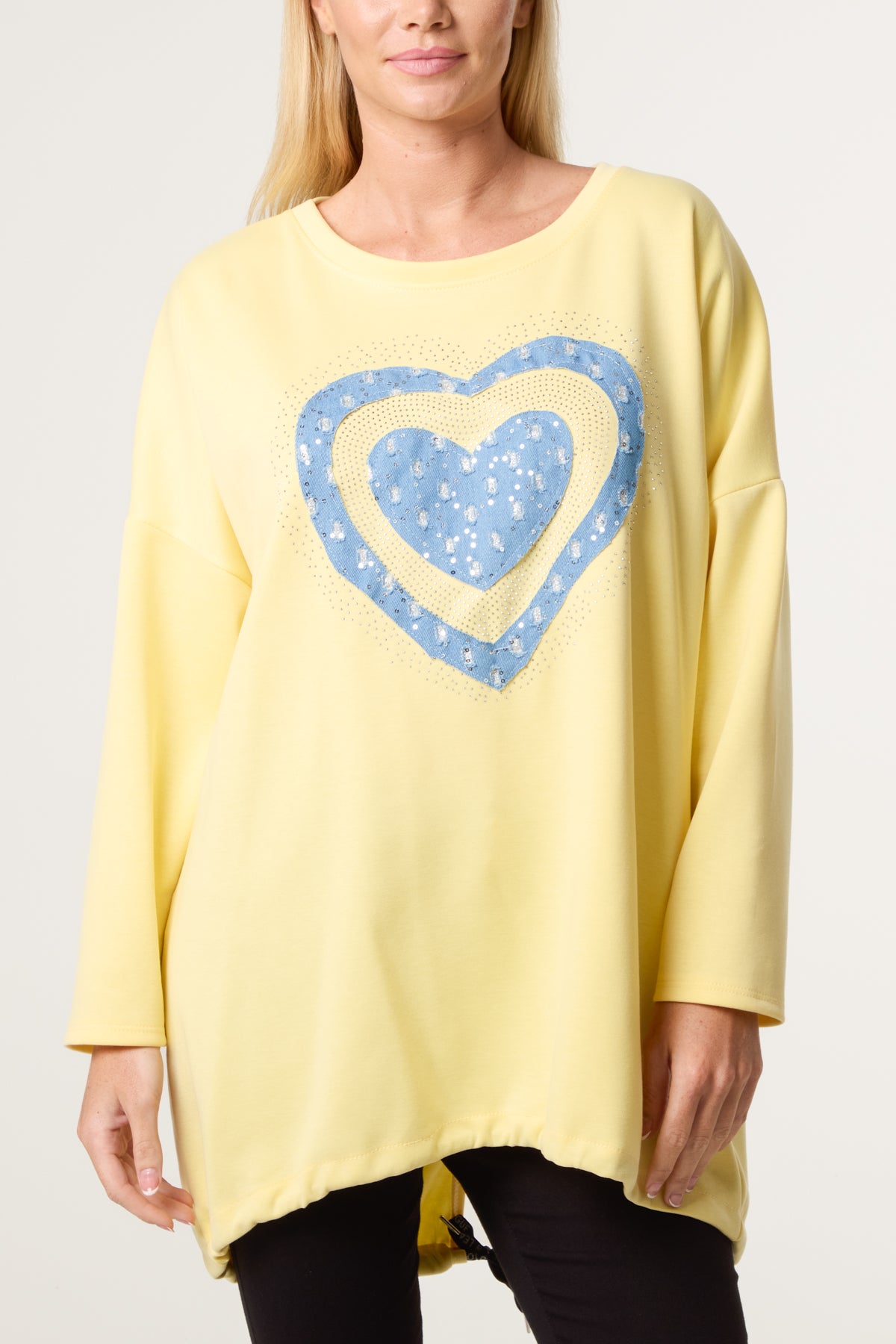 Denim Heart Soft Touch Sweatshirt
