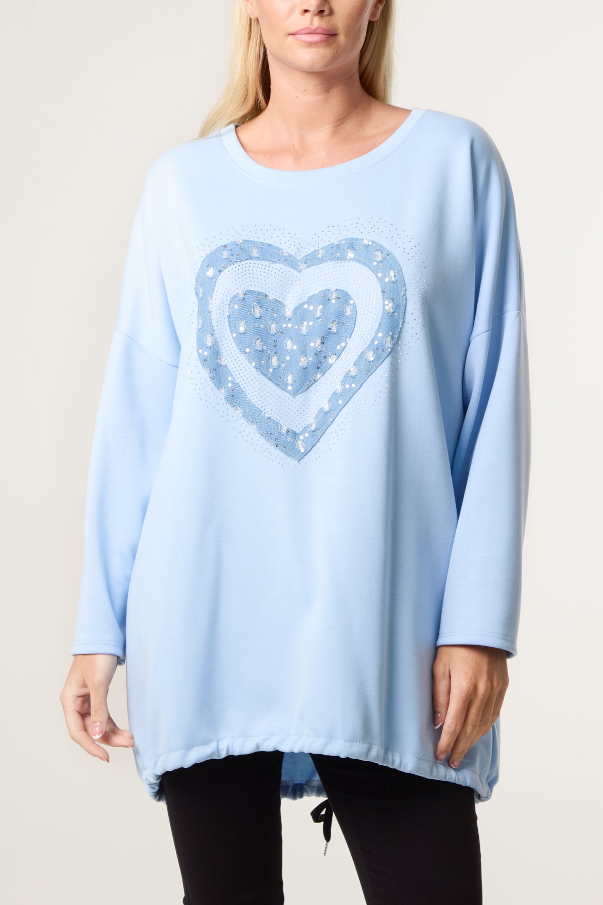 Denim Heart Soft Touch Sweatshirt