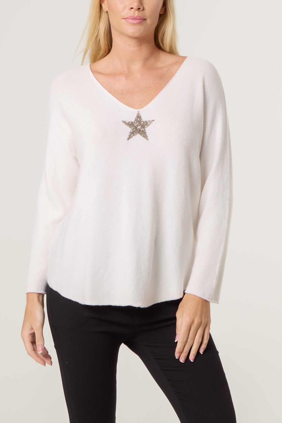 Diamante Star Soft Touch Jumper