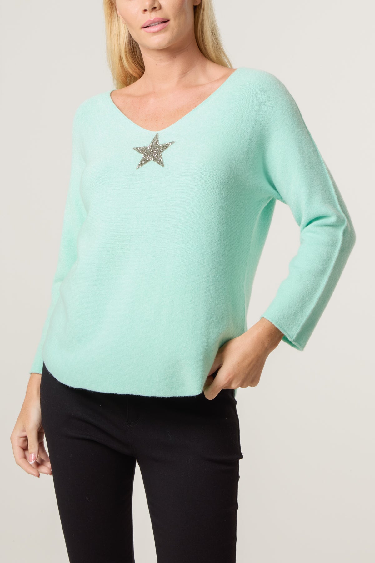 Diamante Star Soft Touch Jumper