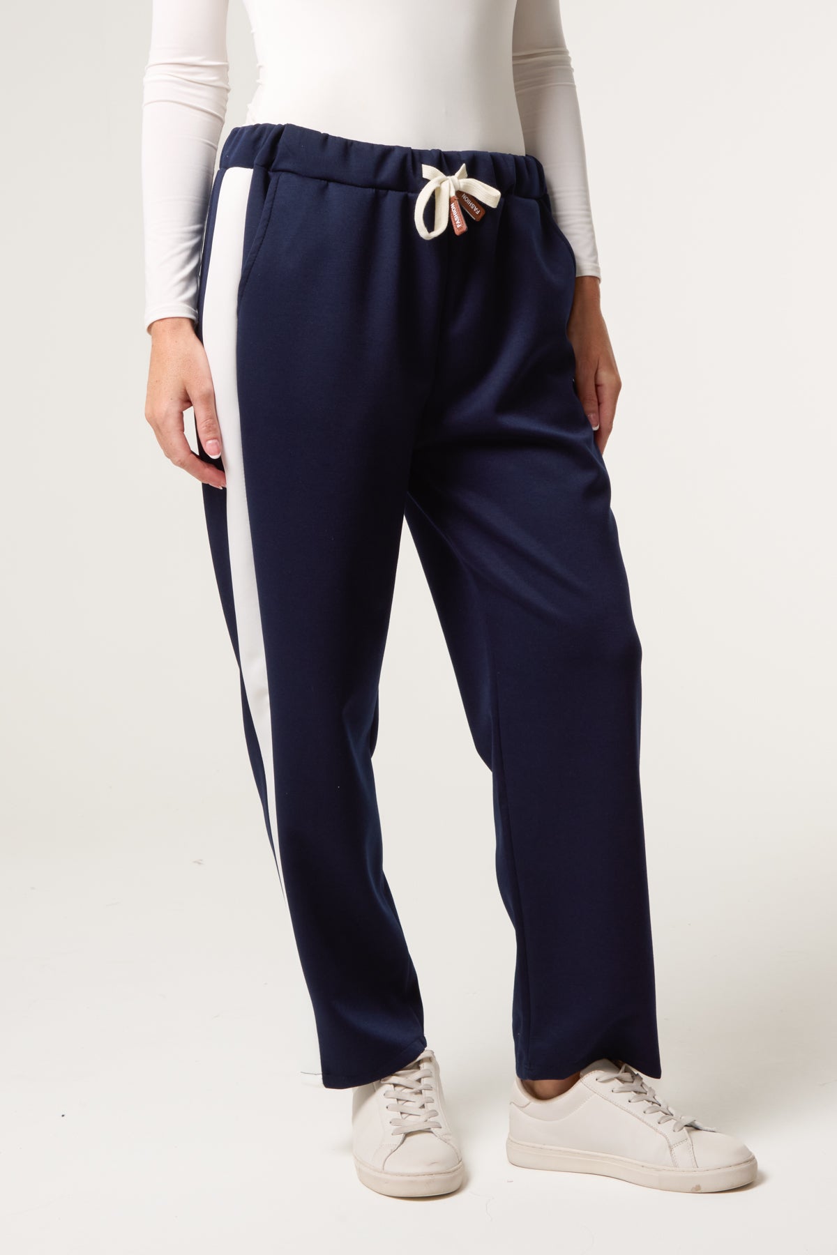 Side Stripe Drawstring Sweat Trousers