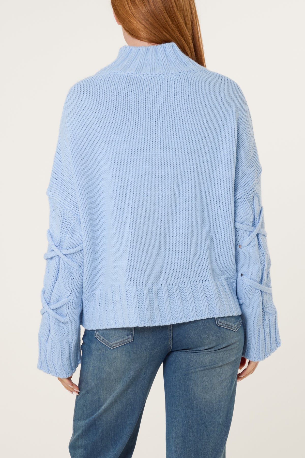 Crisscross Cable Knit Jumper