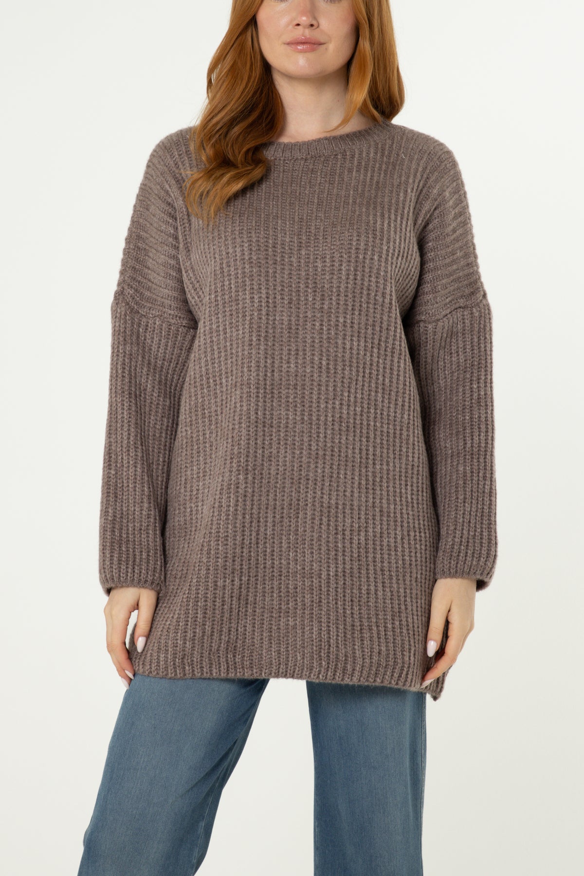Oversized Rib Knit Jumper