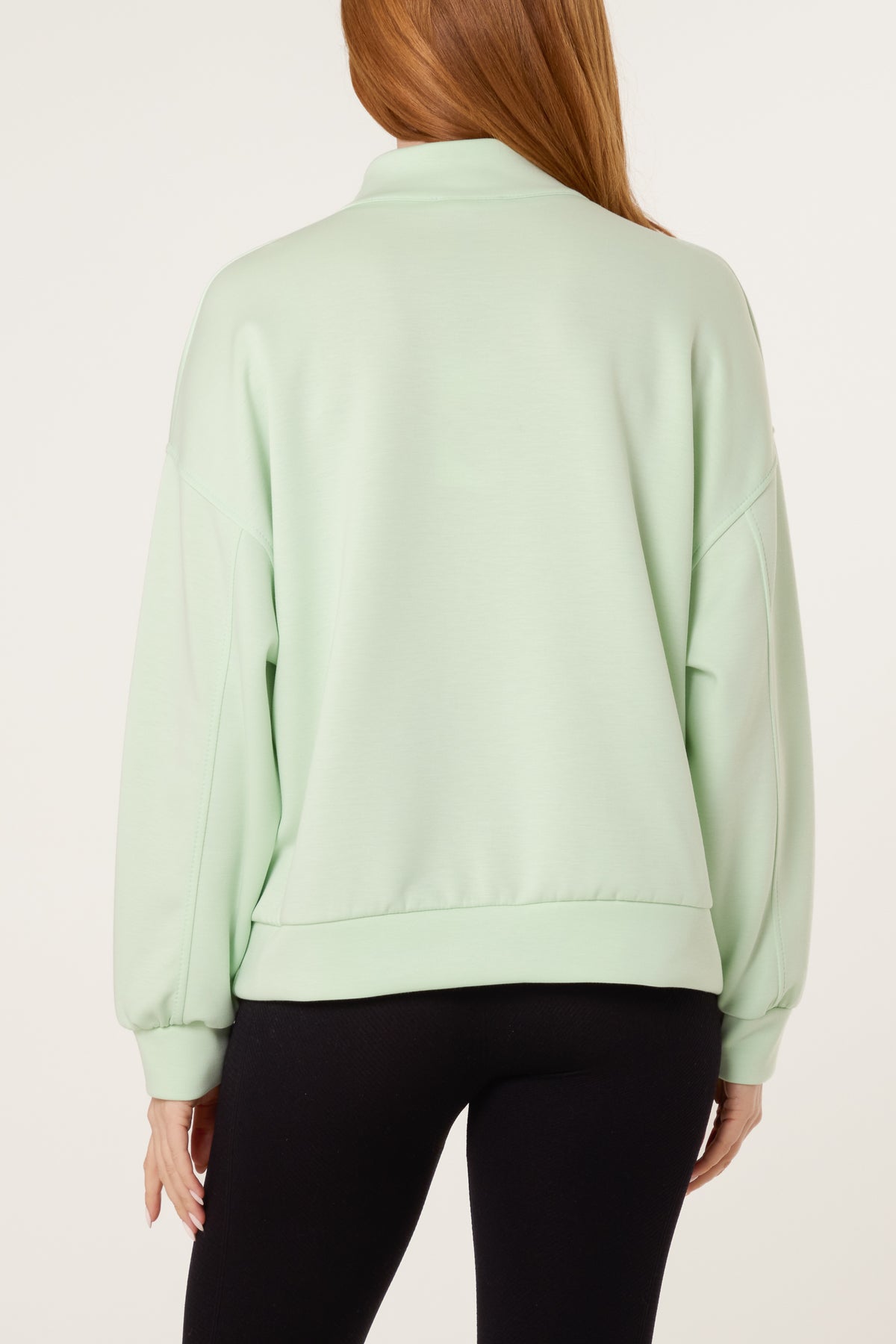 "New York" Embroidery Zip Up Sweatshirt