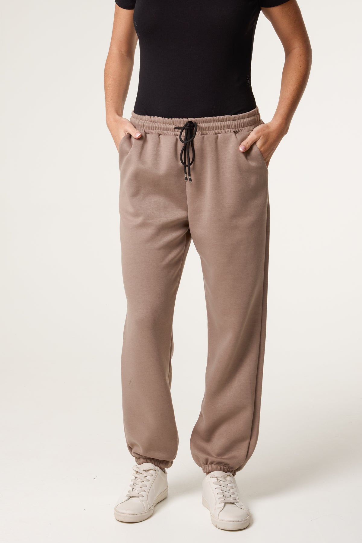 Drawstring Pockets Tracksuit Trousers