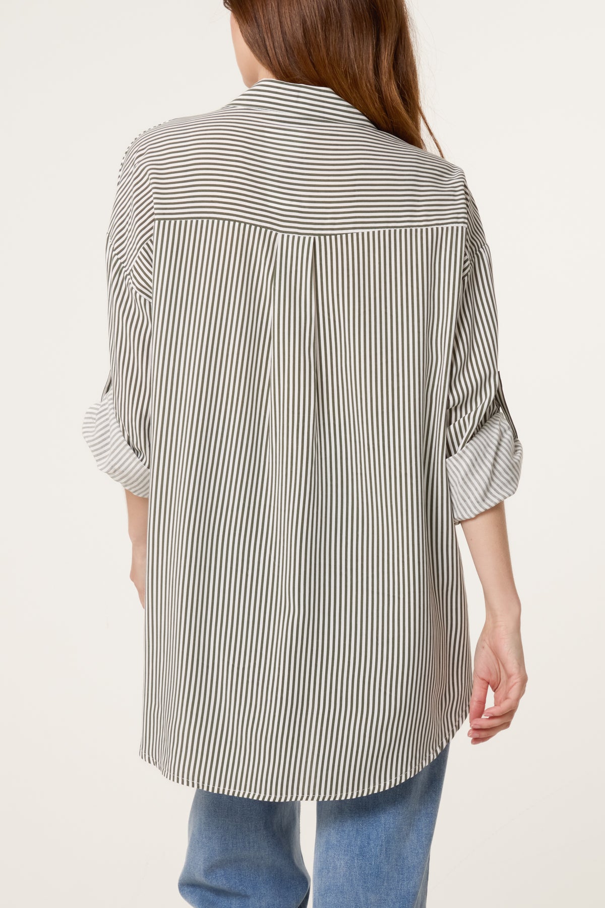 Cotton Blend Stripe Shirt