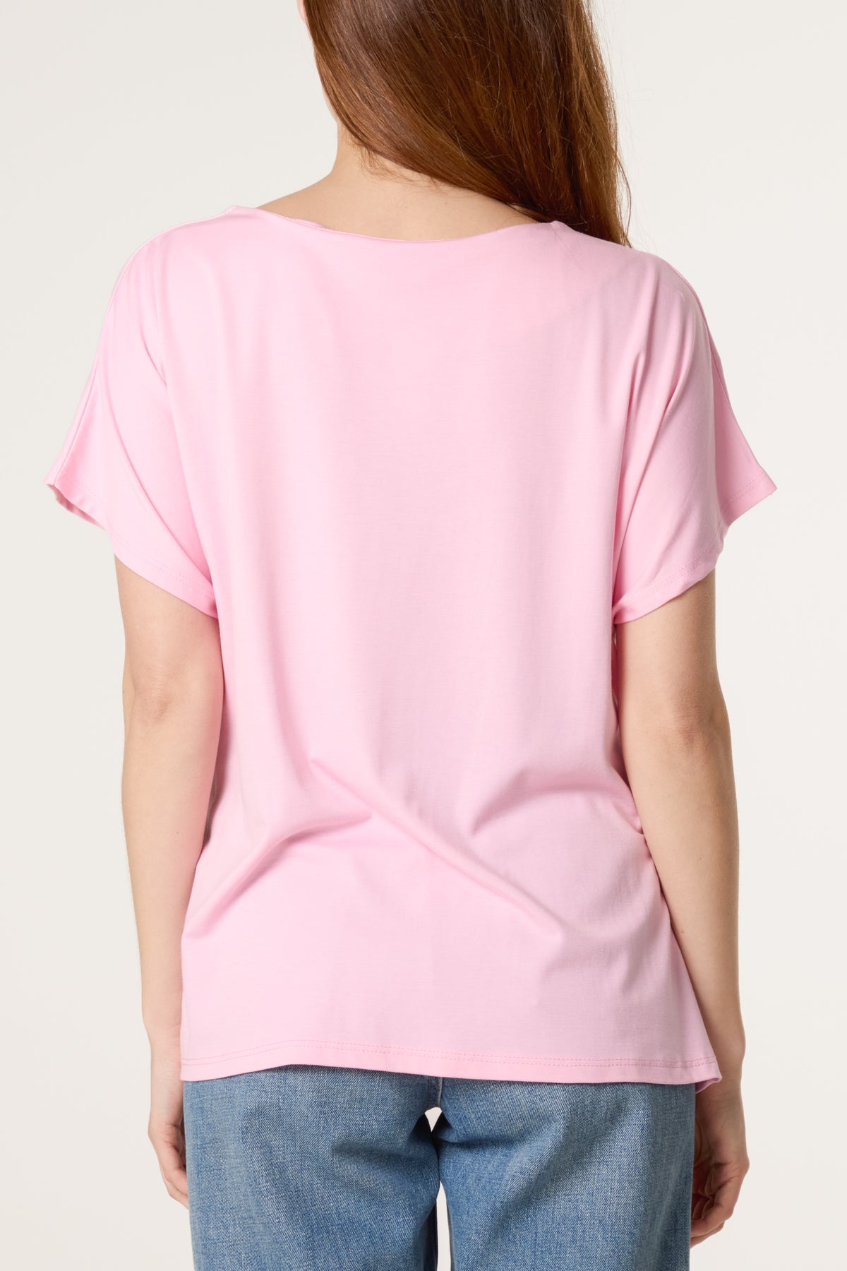 Tie Side Short Sleeve Jersey Top