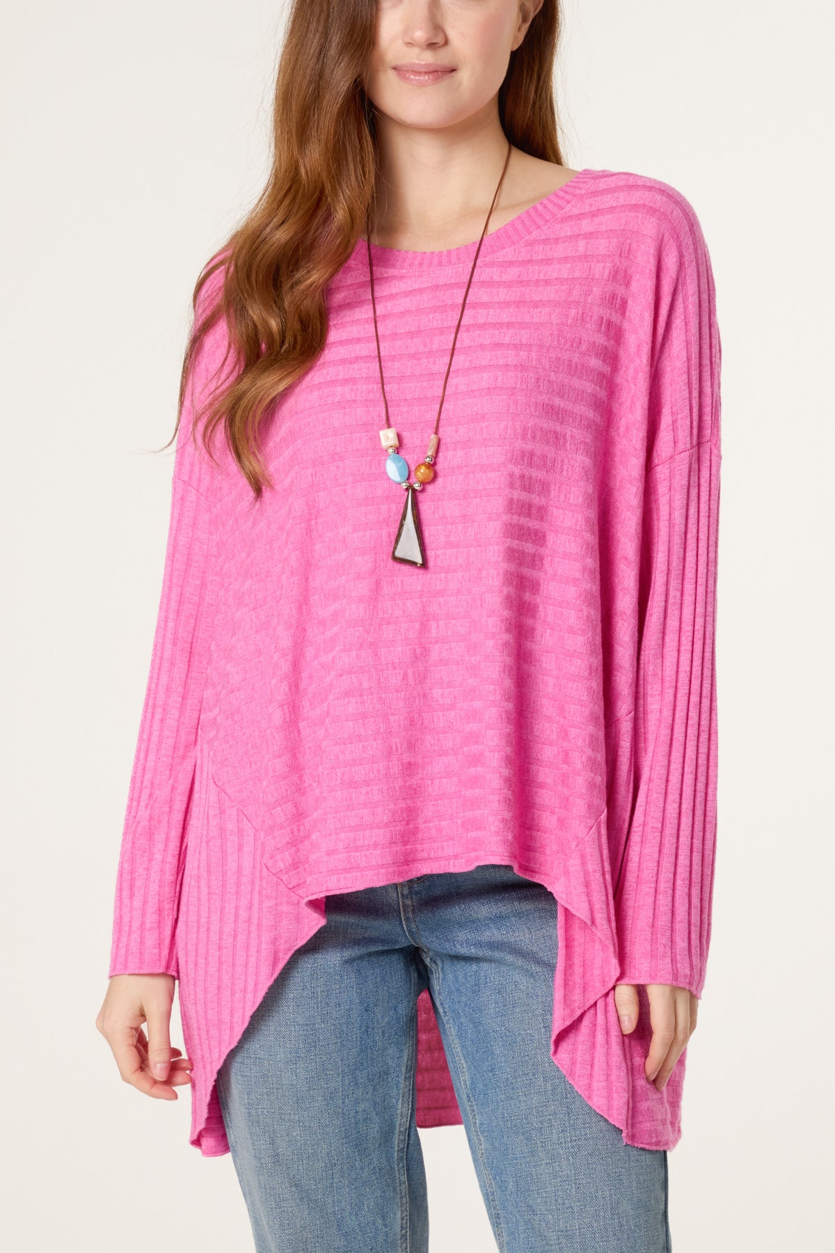 Necklace Wool Blend Fine Knit