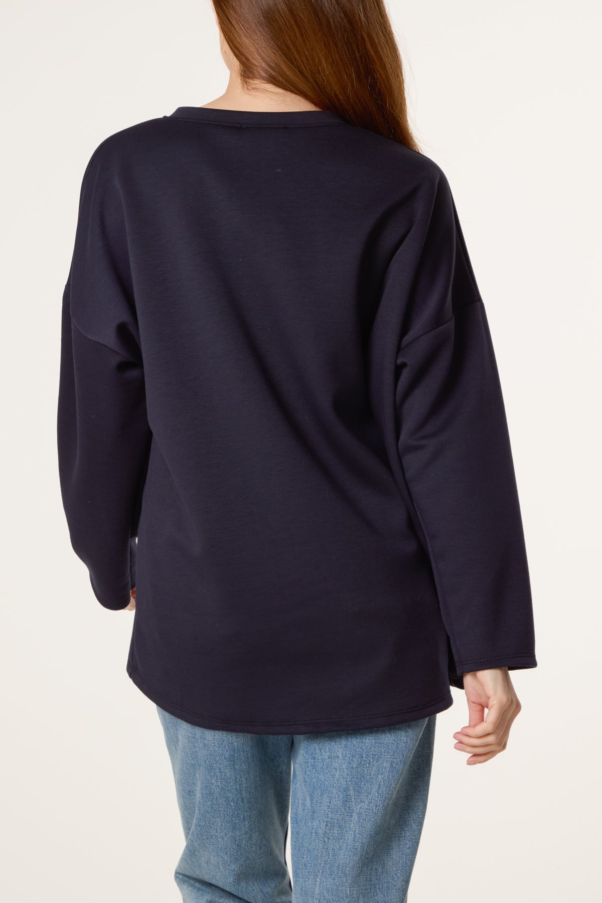 V-Neck "Amour" Soft Touch Sweatshirt